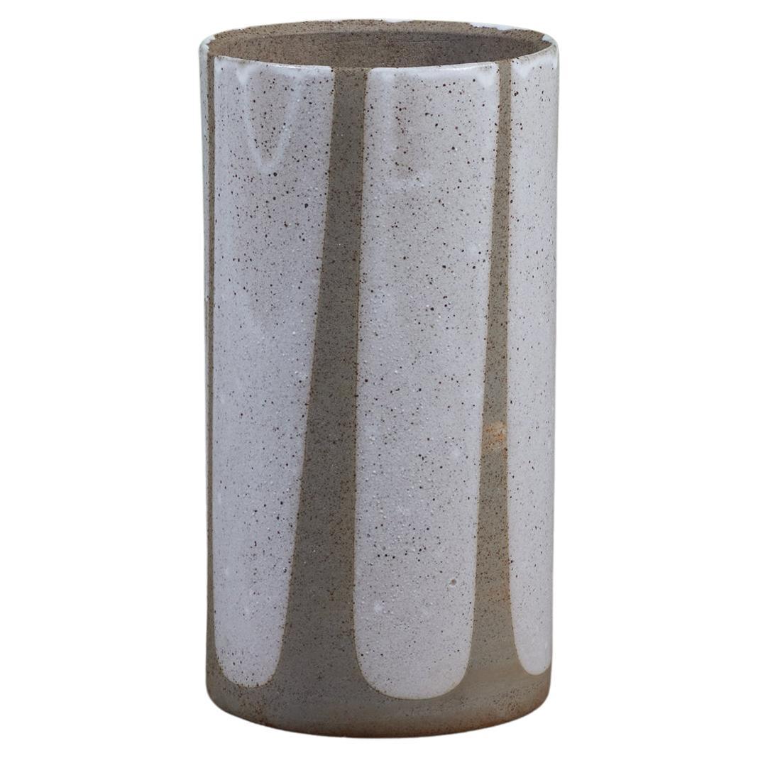 David Cressey Cylindrical Flame-Glaze Planter for Architectural Pottery