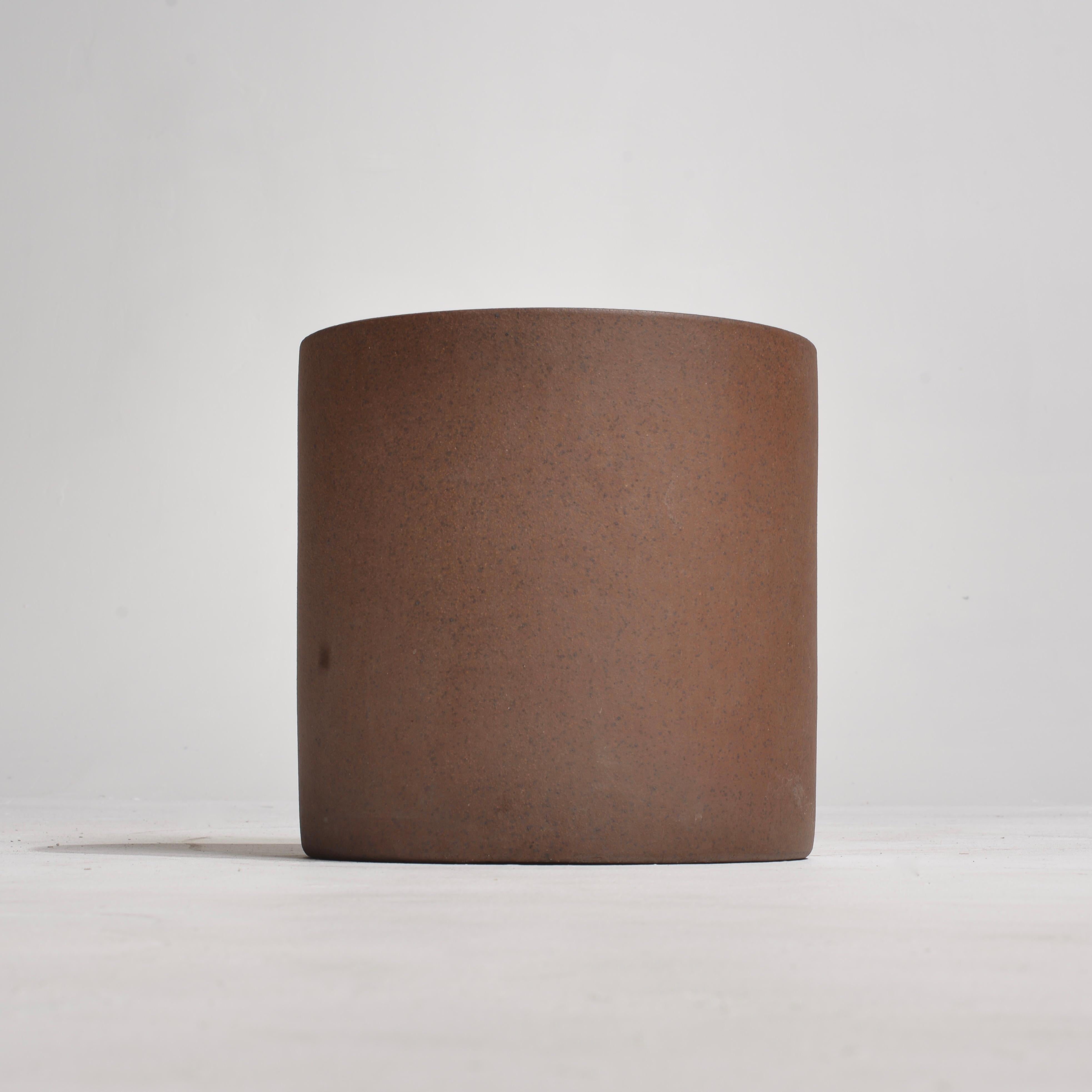 David Cressey Cylindrical Stoneware Planter for Architectural Pottery In Good Condition For Sale In Los Angeles, CA