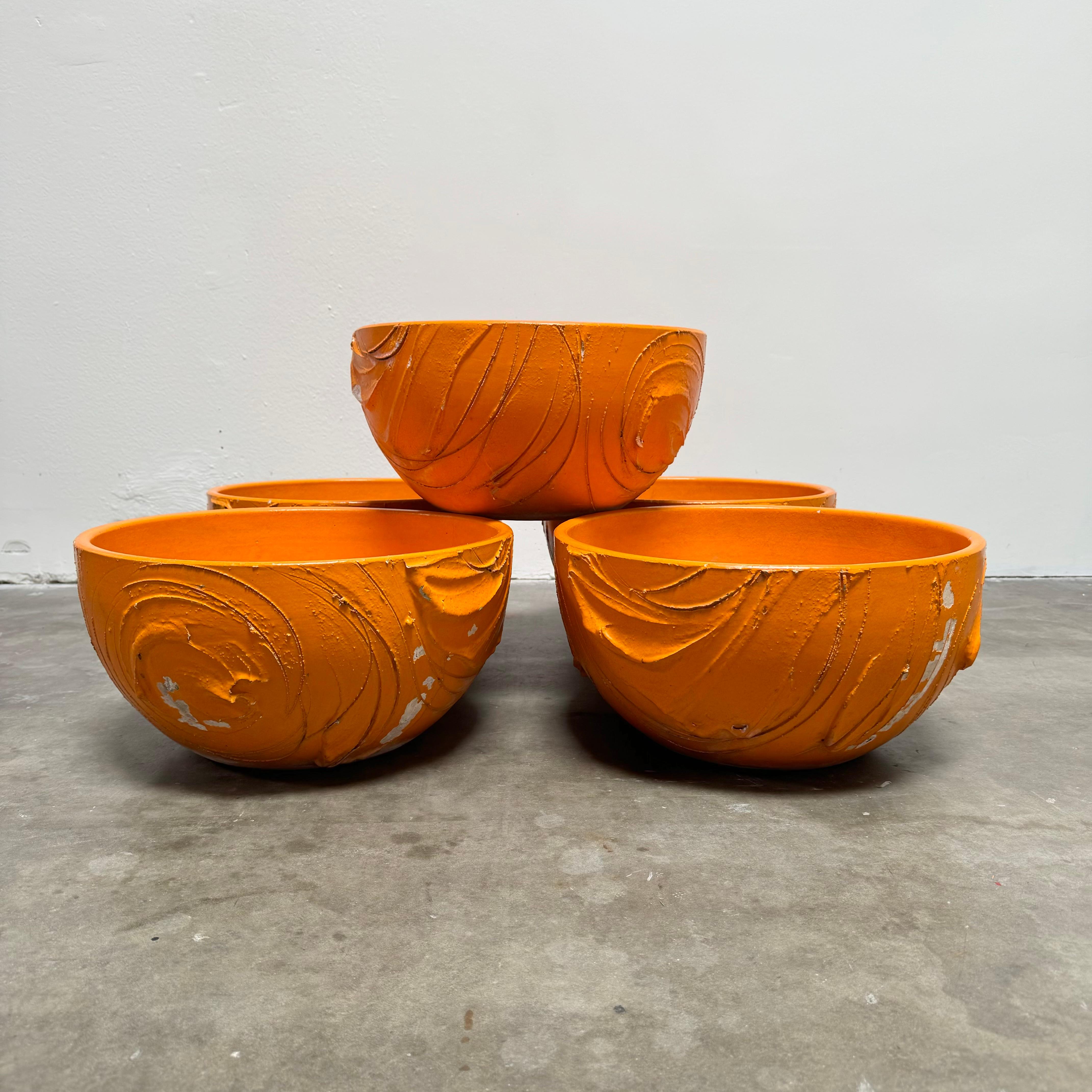 Mid-Century Modern David Cressey 'Expressive' Glazed Planters for Architectural Pottery, USA 1960s