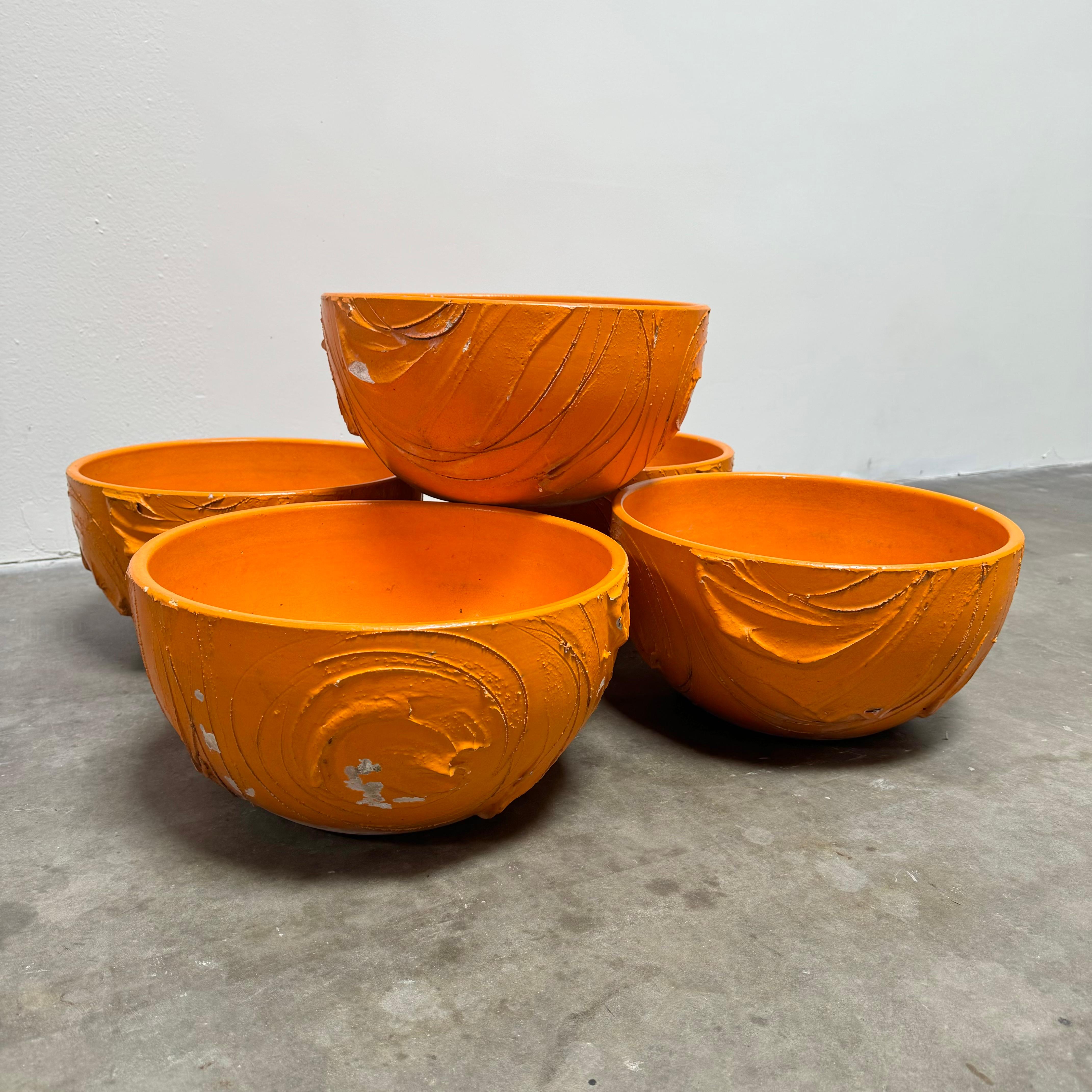David Cressey 'Expressive' Glazed Planters for Architectural Pottery, USA 1960s In Good Condition In Gardena, CA