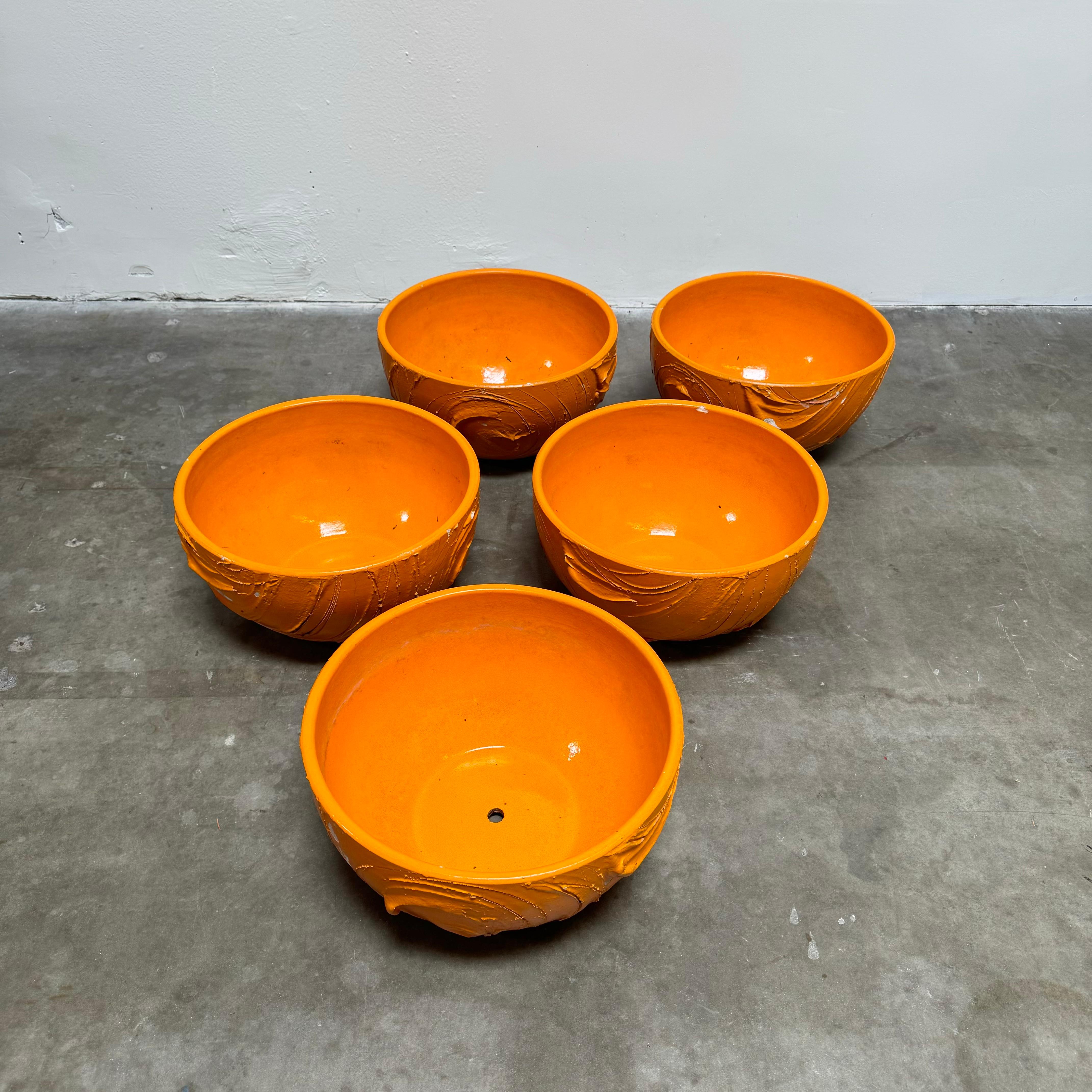 Ceramic David Cressey 'Expressive' Glazed Planters for Architectural Pottery, USA 1960s