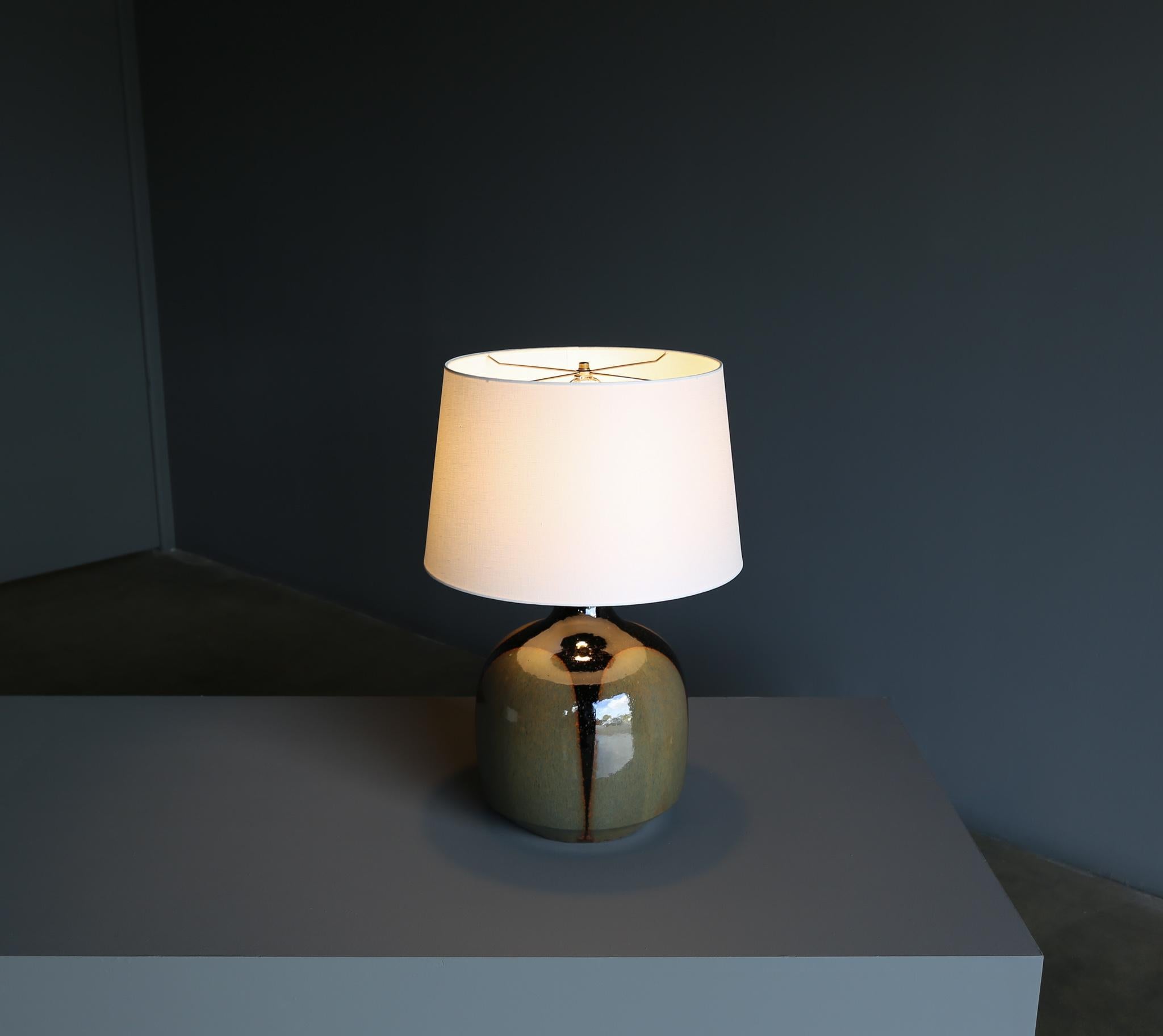 Lampe en céramique « Glaze » de David Cressey, vers 1970 en vente 11