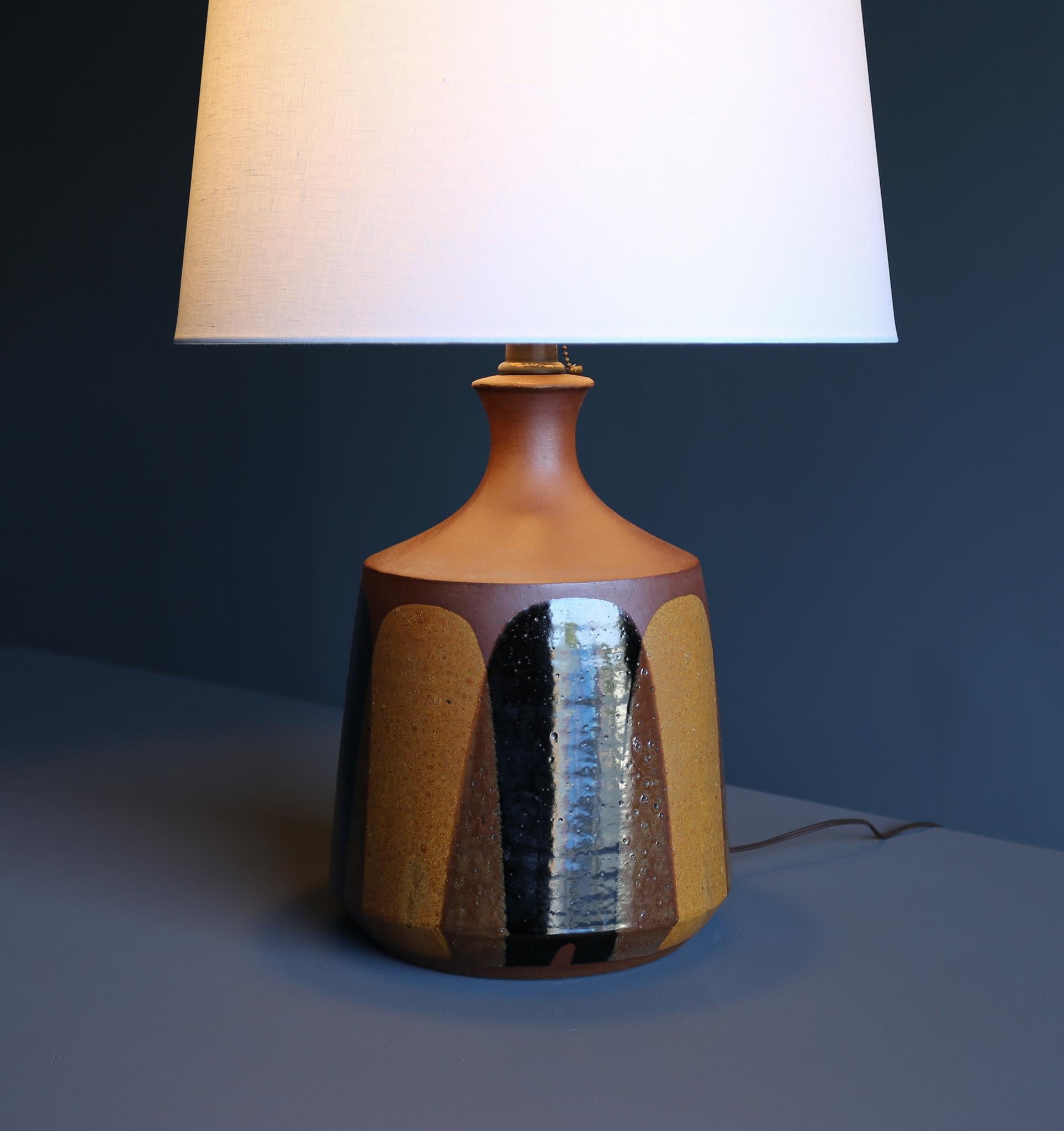 20ième siècle Lampe en cramique  Glaze  de David Cressey, vers 1970