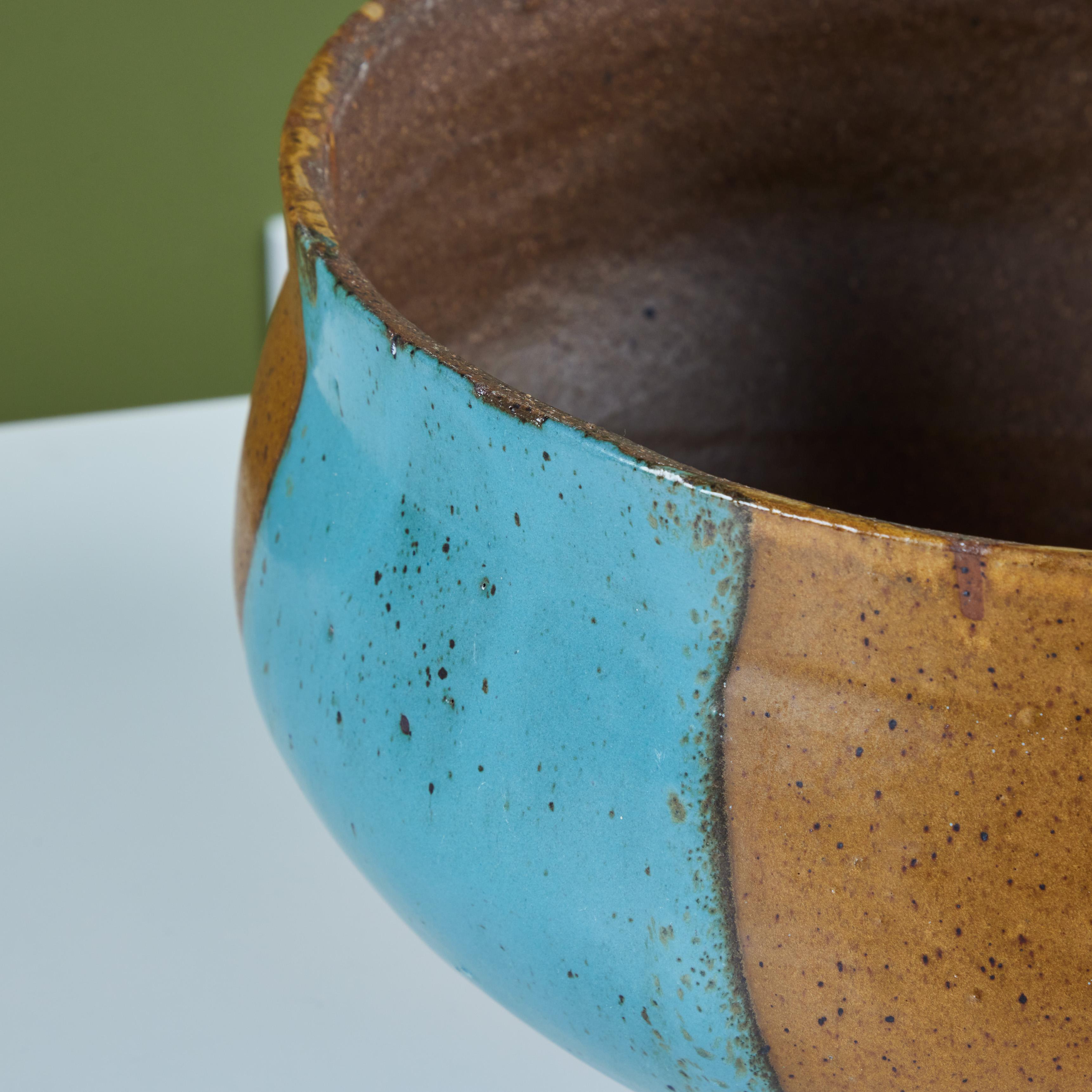 David Cressey Flame Glaze Planter for Architectural Pottery 2