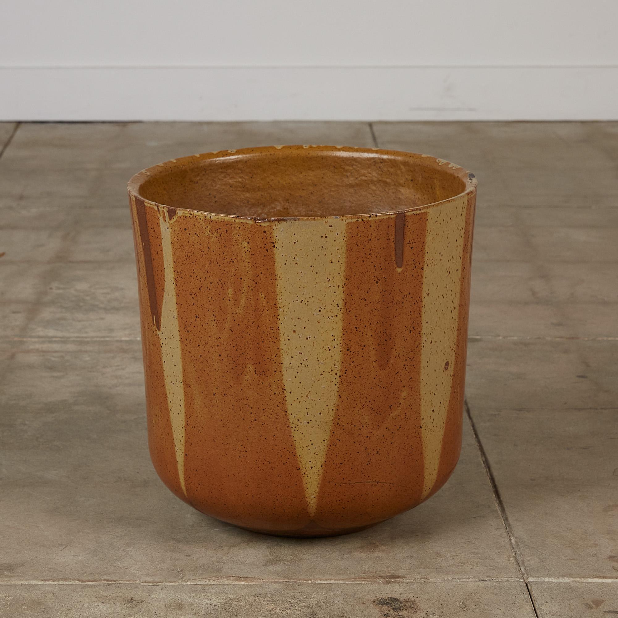 Mid-Century Modern David Cressey Flame-Glaze Planter for Architectural Pottery