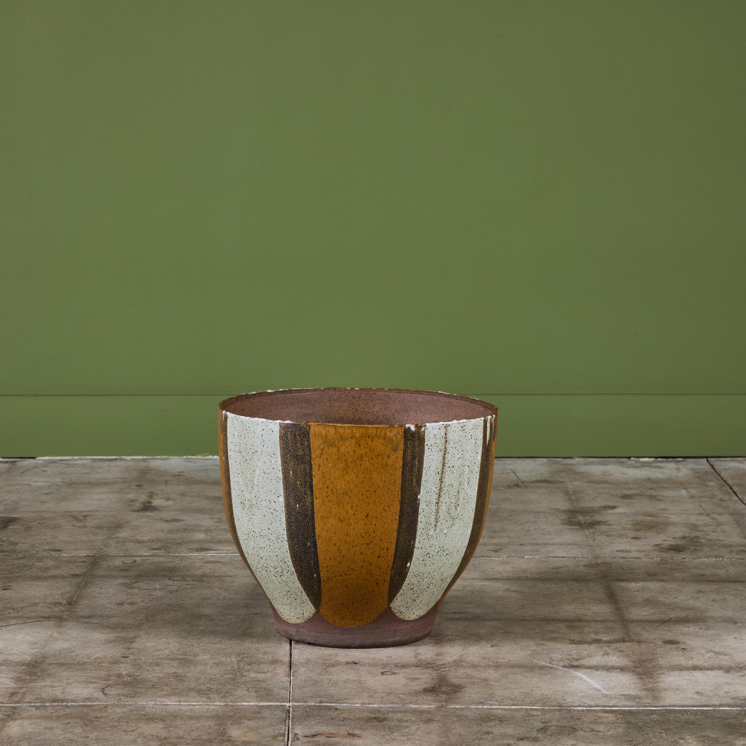 Mid-Century Modern David Cressey Flame-Glaze Planter for Architectural Pottery