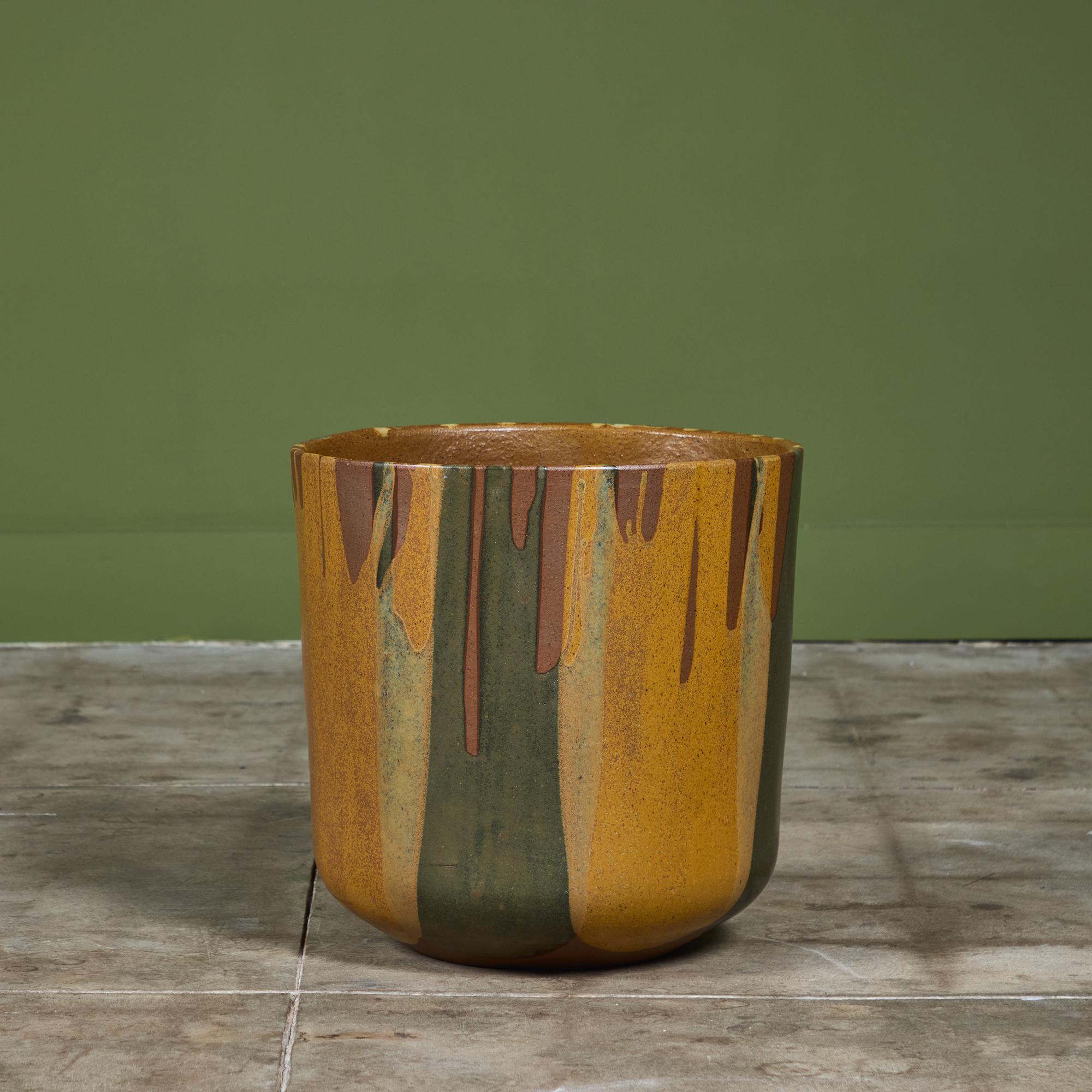 Mid-Century Modern David Cressey Flame-Glaze Planter for Architectural Pottery