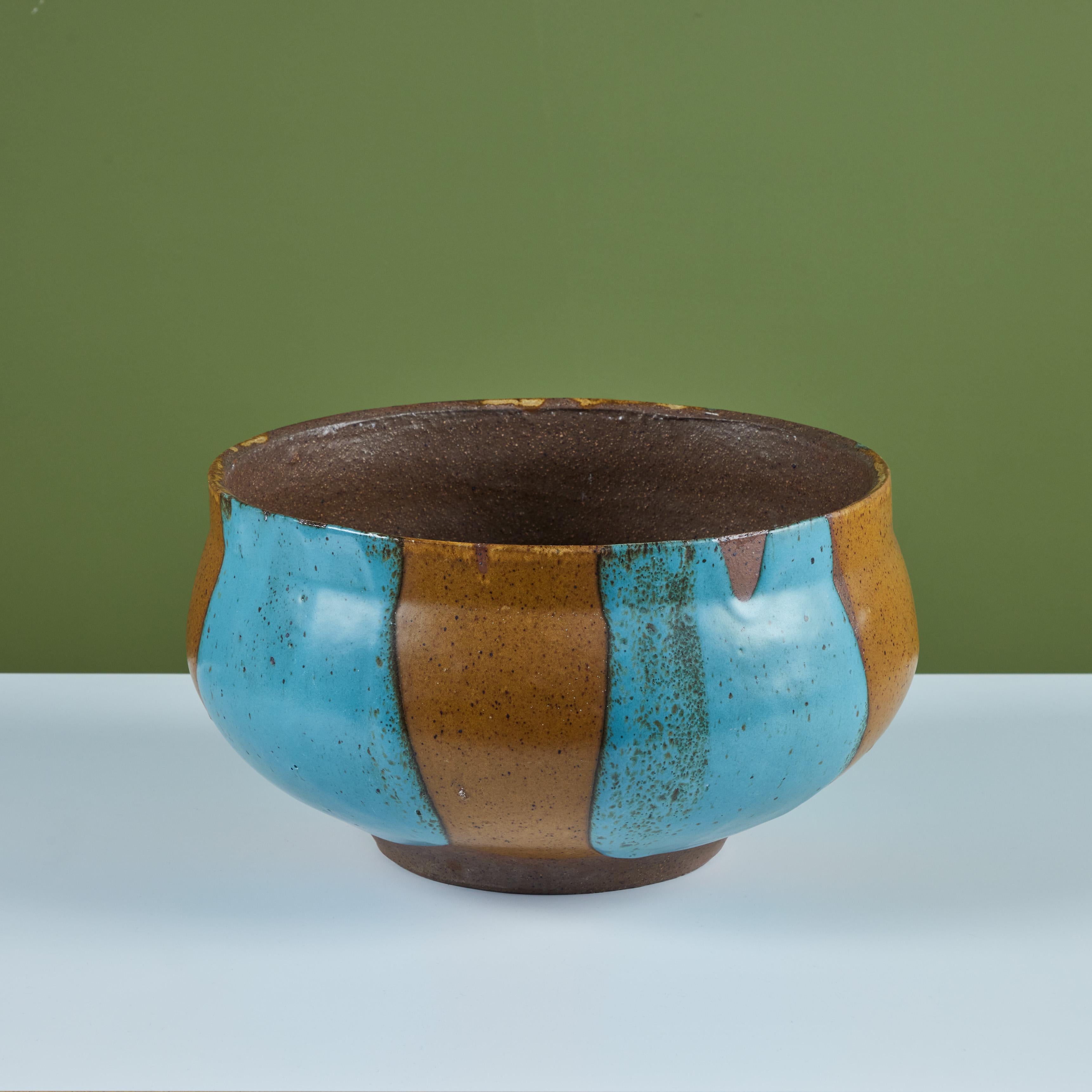 American David Cressey Flame Glaze Planter for Architectural Pottery