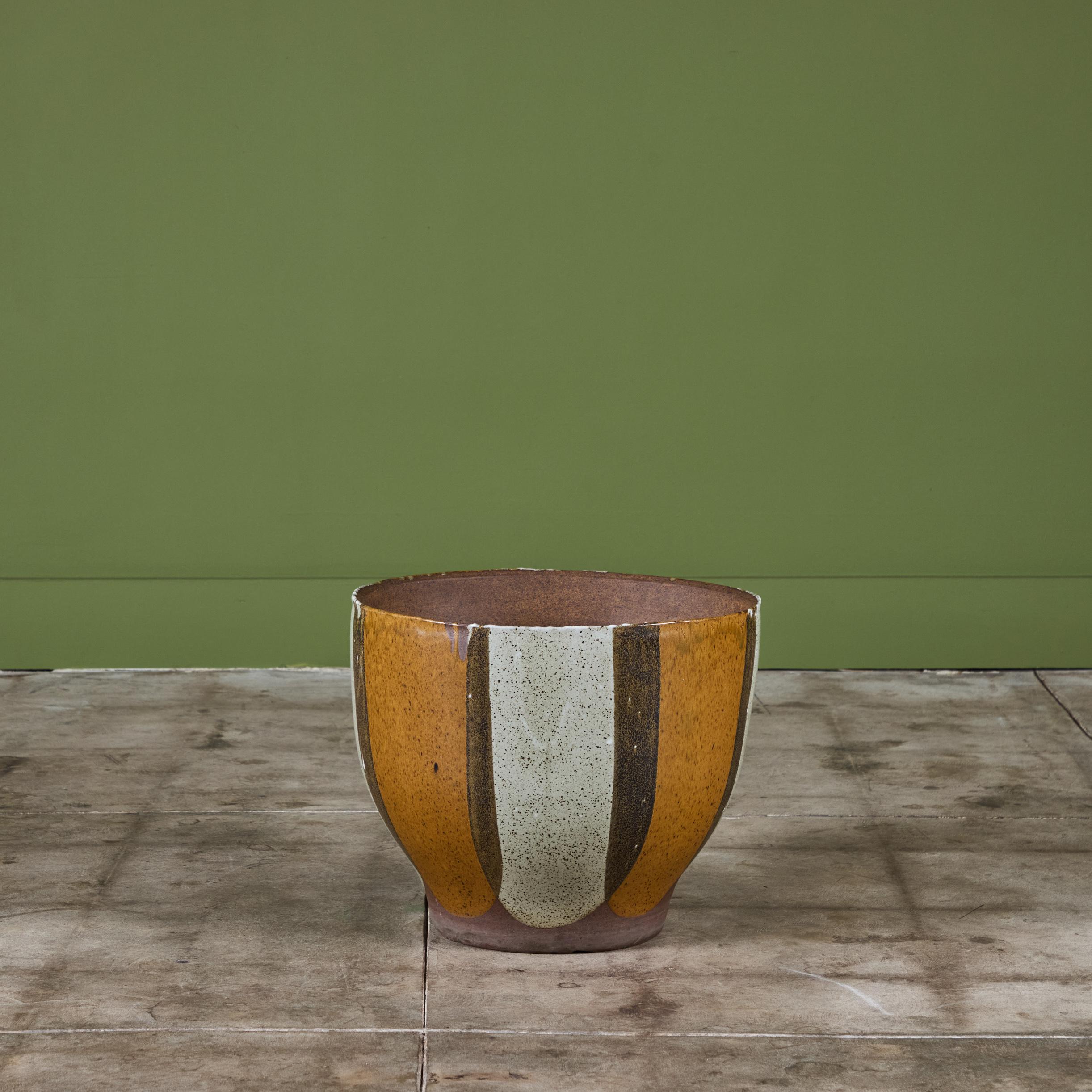 American David Cressey Flame-Glaze Planter for Architectural Pottery