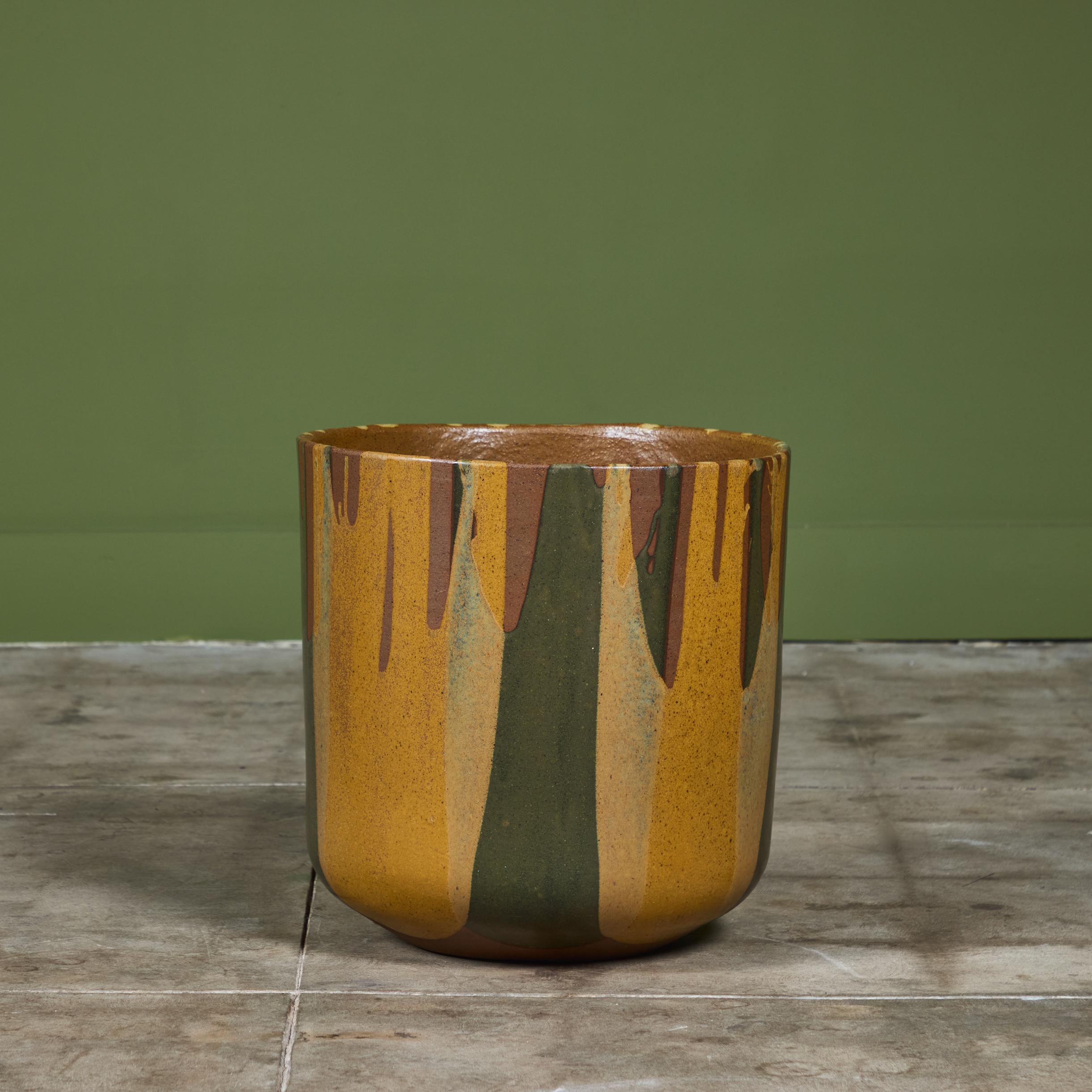 American David Cressey Flame-Glaze Planter for Architectural Pottery