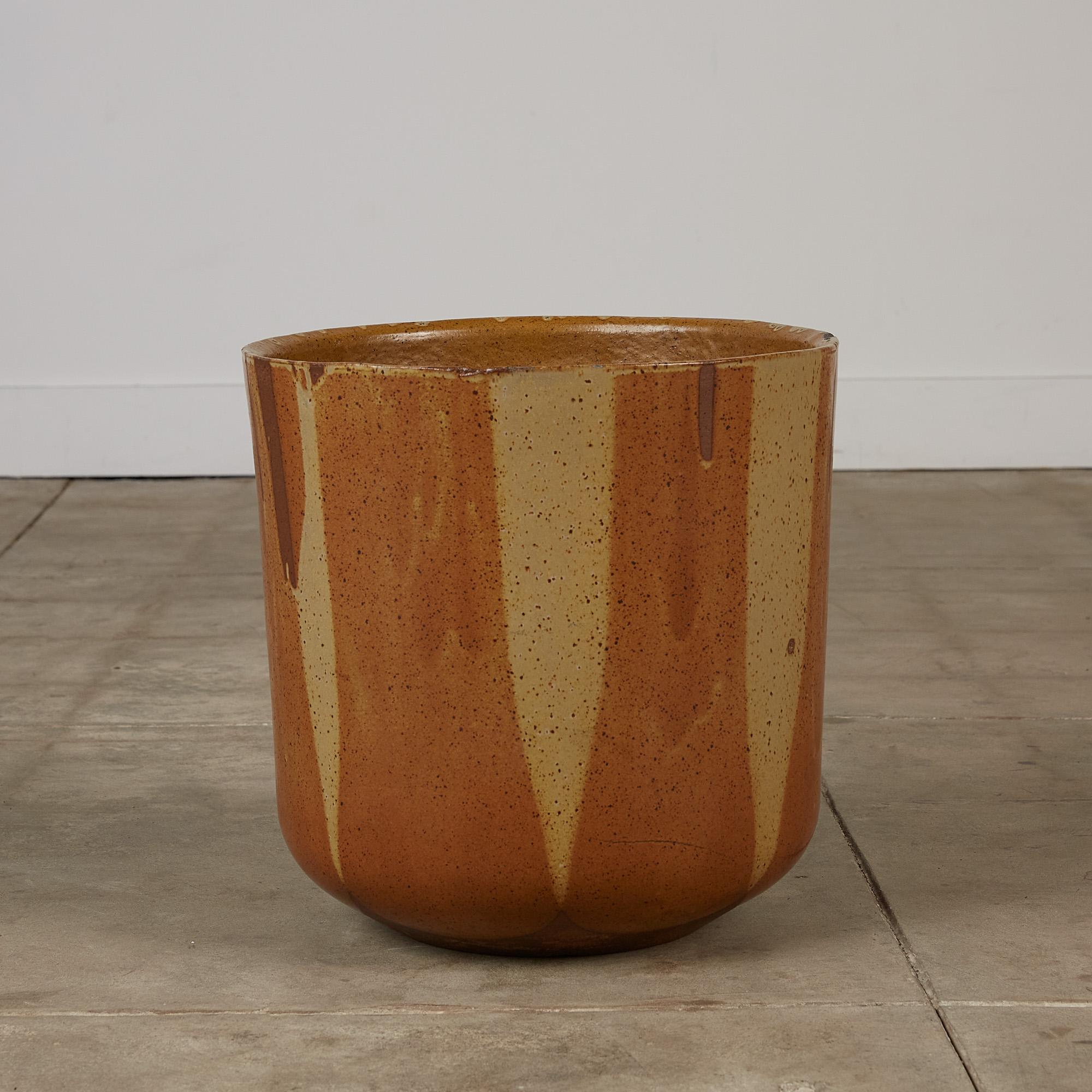 David Cressey Flame-Glaze Planter for Architectural Pottery In Good Condition In Los Angeles, CA