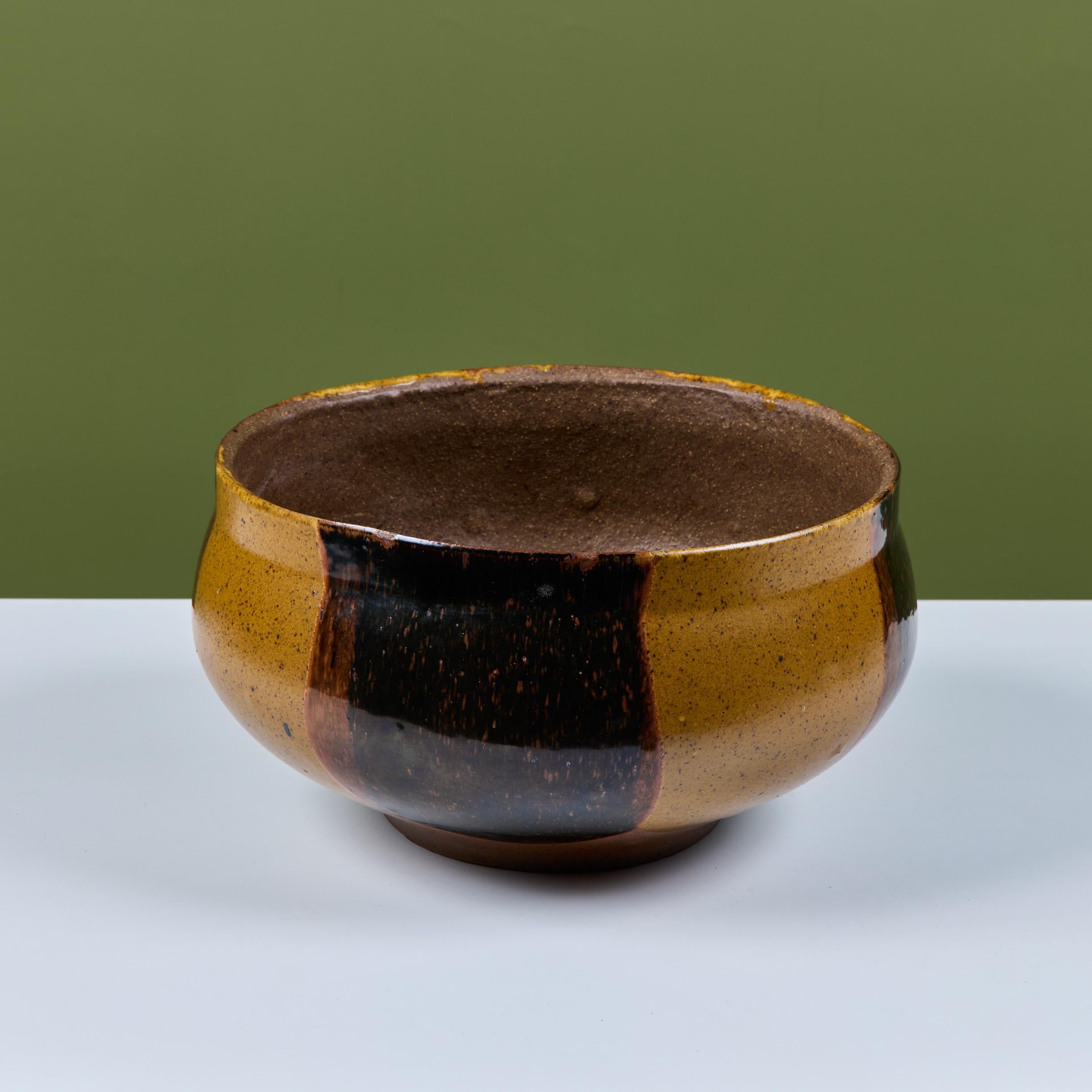 Glazed David Cressey Flame-Glaze Planter for Architectural Pottery For Sale