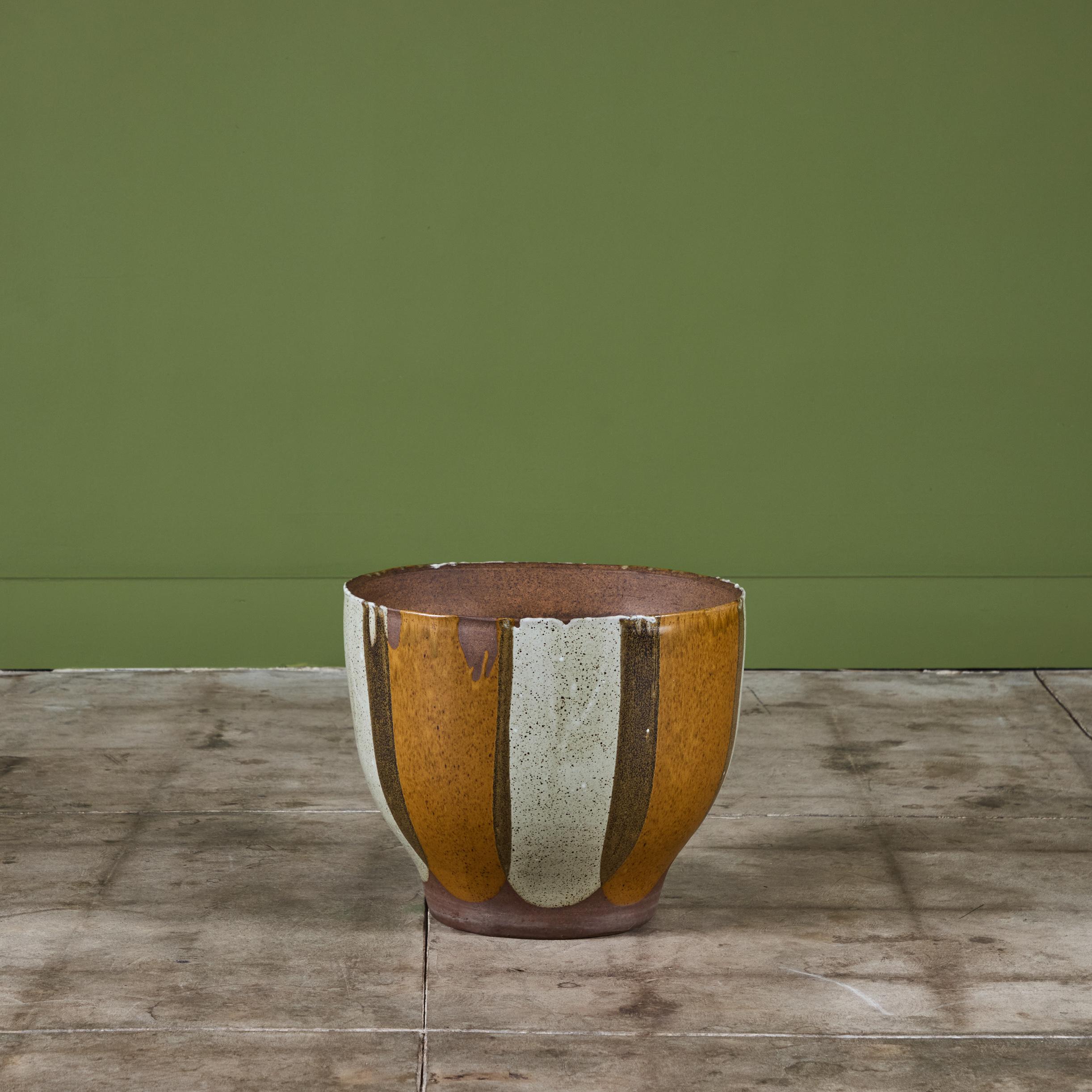 David Cressey Flame-Glaze Planter for Architectural Pottery In Excellent Condition In Los Angeles, CA