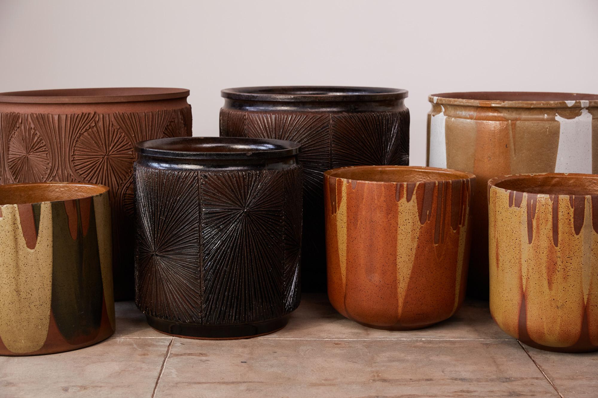 Ceramic David Cressey Flame-Glaze Planter for Architectural Pottery