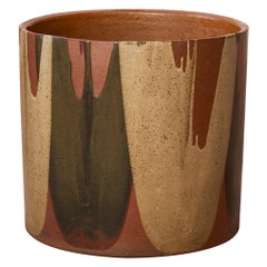 Retro David Cressey Flame-Glaze Planter for Architectural Pottery