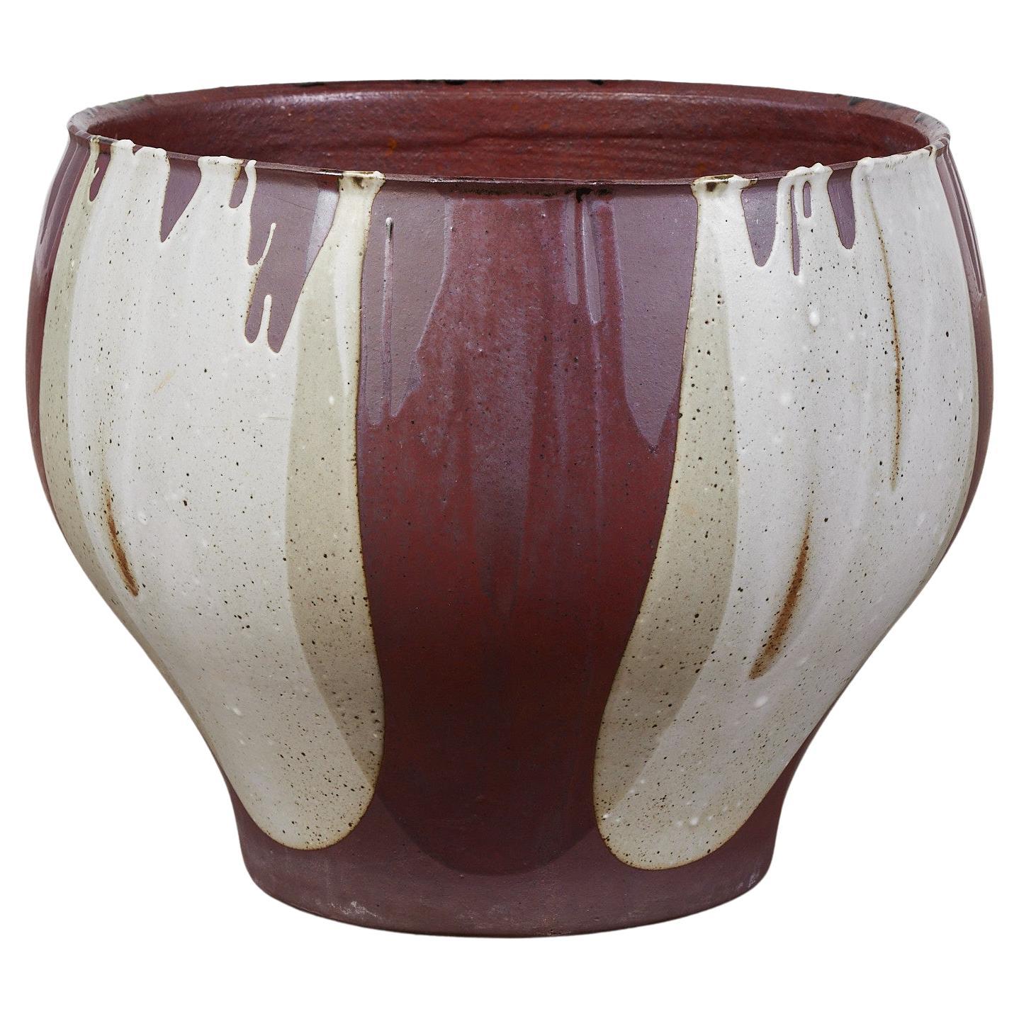 Large Victoria Littlejohn Art Pottery Planter/ Vase at 1stDibs