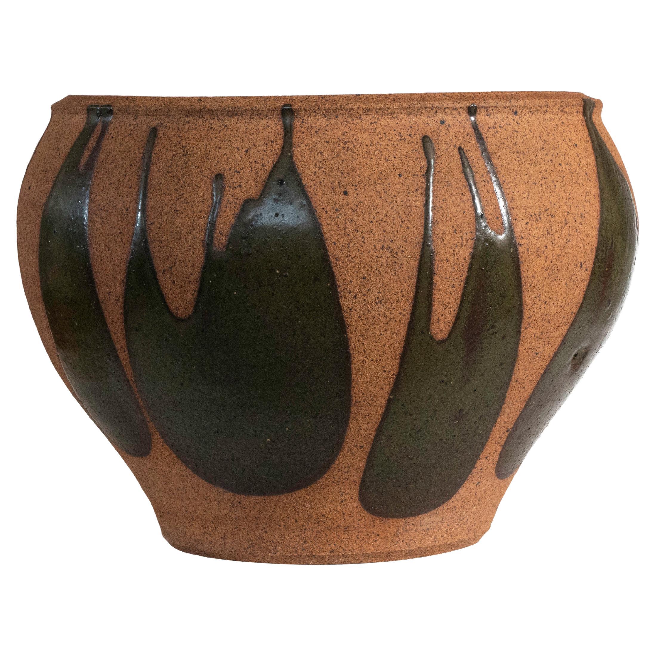 David Cressey Flame Glaze Pro Artisan Planter for Architectural Pottery