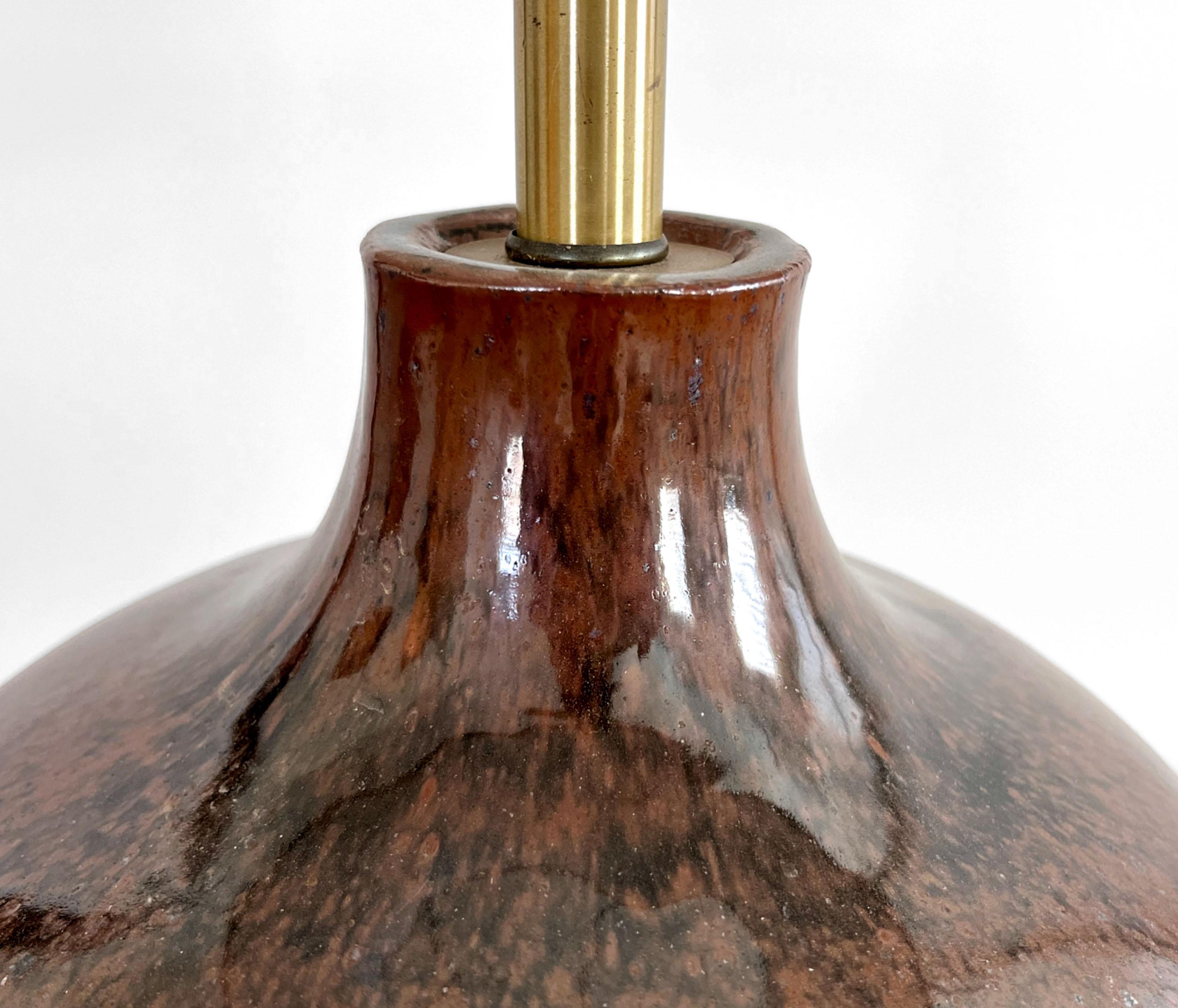 Lampe de bureau David Cressey, céramique, années 1970 Bon état - En vente à South Jordan, UT