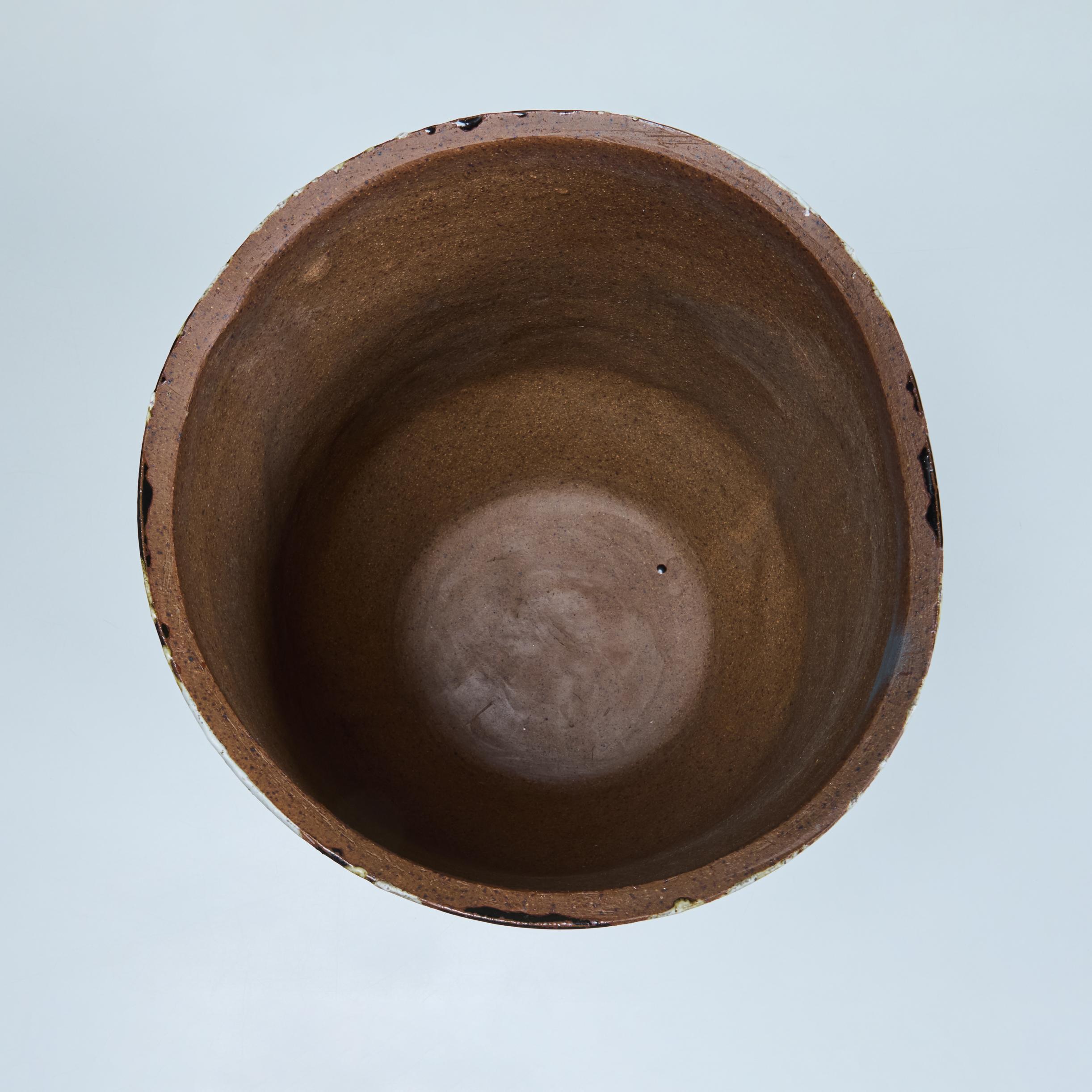 David Cressey Flame-Glazed Bullet Planter for Architectural Pottery For Sale 1
