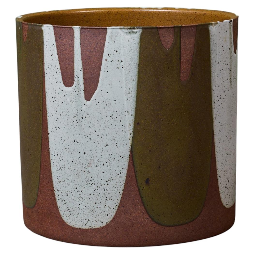 David Cressey Flamme-glasierte Pflanzer von Architectural Pottery, 16,5" im Angebot
