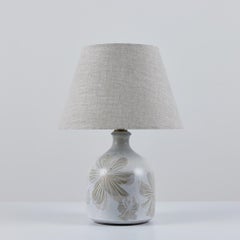 David Cressey Floral Ceramic Glazed Lamp