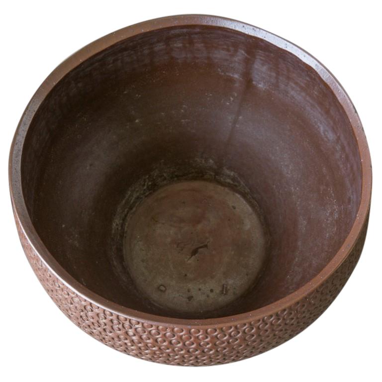 Clay Brown David Cressey Unglazed Planter 