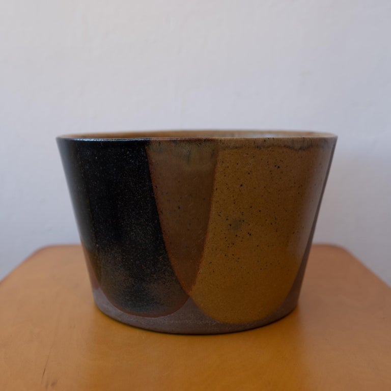 Mid-20th Century David Cressey for Architectural Pottery Flame Glaze Planter For Sale