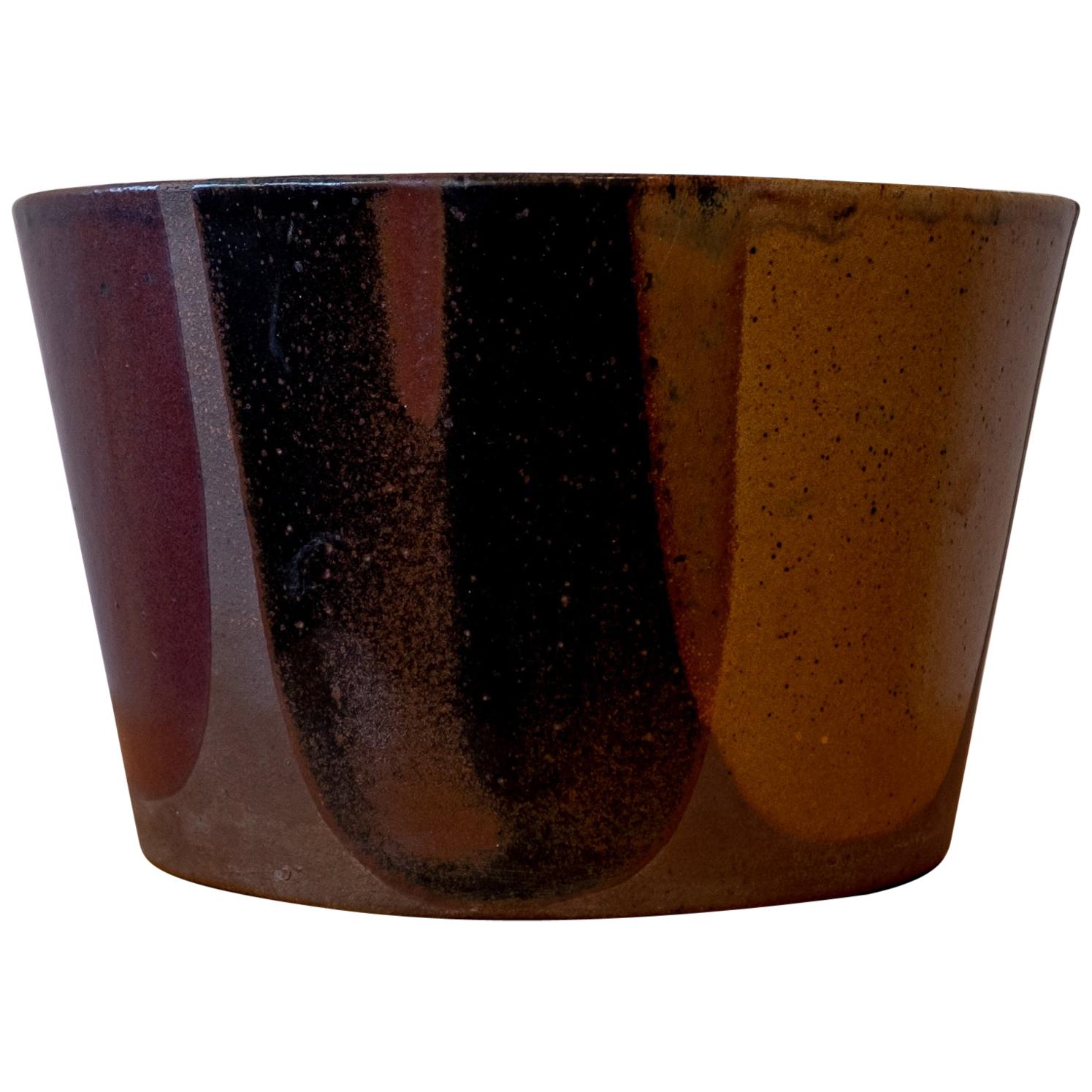 David Cressey for Architectural Pottery Flame Glaze Planter For Sale