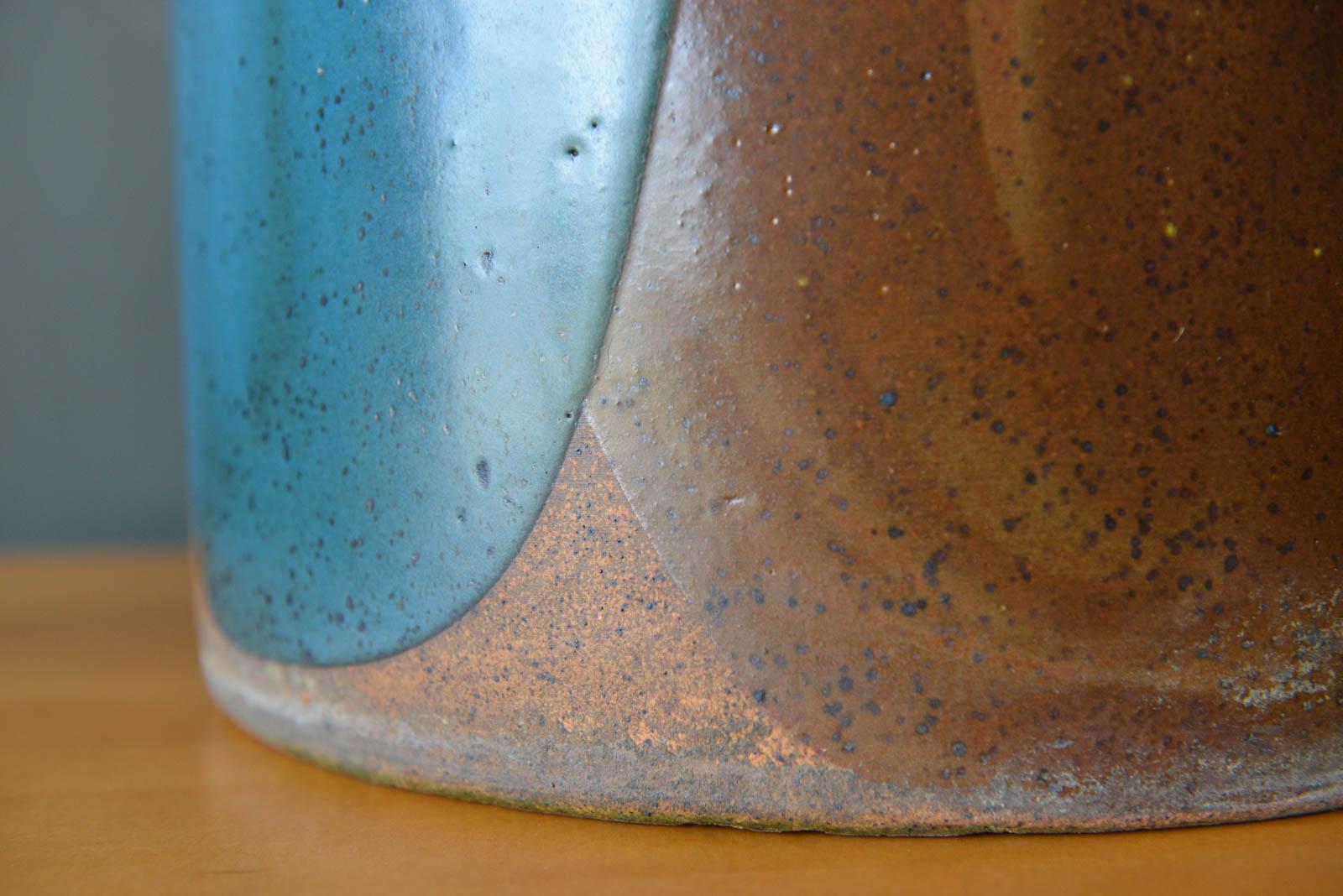 Stoneware David Cressey for Architectural Pottery Pro/Artisan Blue Flame Glaze Planters