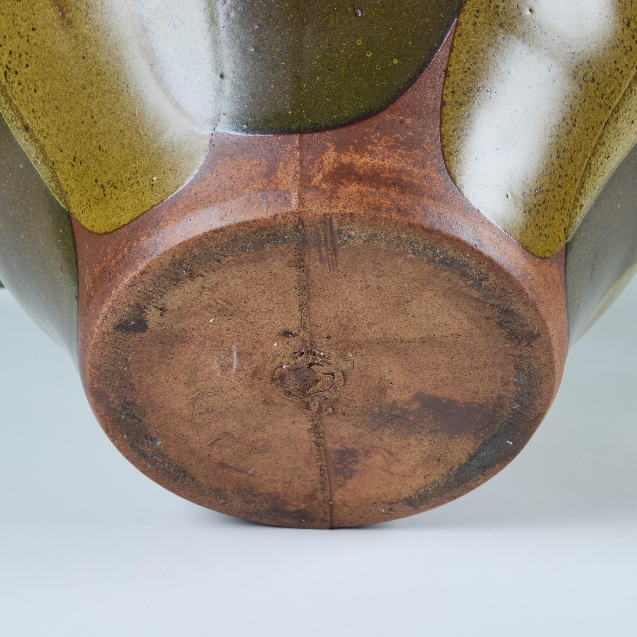 Grünes Flammenglasiertes Pflanzgefäß von David Cressey für Architectural Pottery im Angebot 3