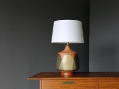 David Cressey Green "Flame Glaze" Ceramic Lamp, circa 1970