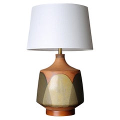 David Cressey Green "Flame Glaze" Ceramic Lamp, circa 1970