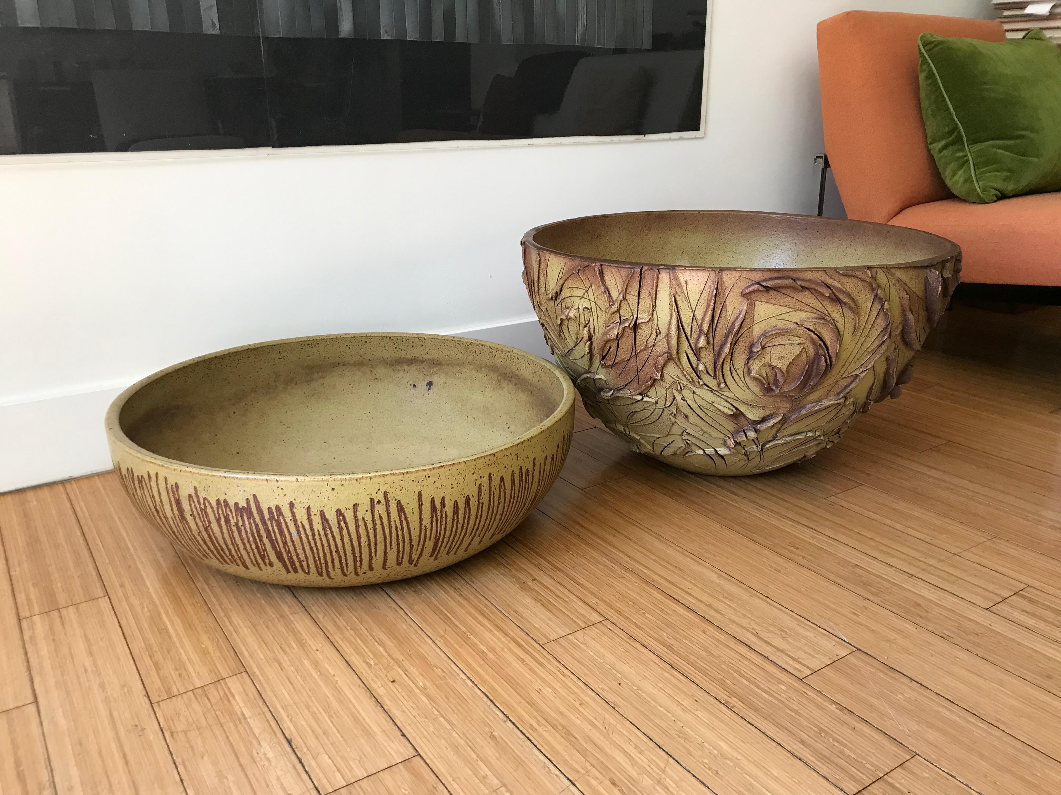 Great California design.
From the estate / collections of the late Peter Loughrey, the founder of Los Angeles Modern Auctions (LAMA). 
Made with Cressey's own reduction fired stoneware 
