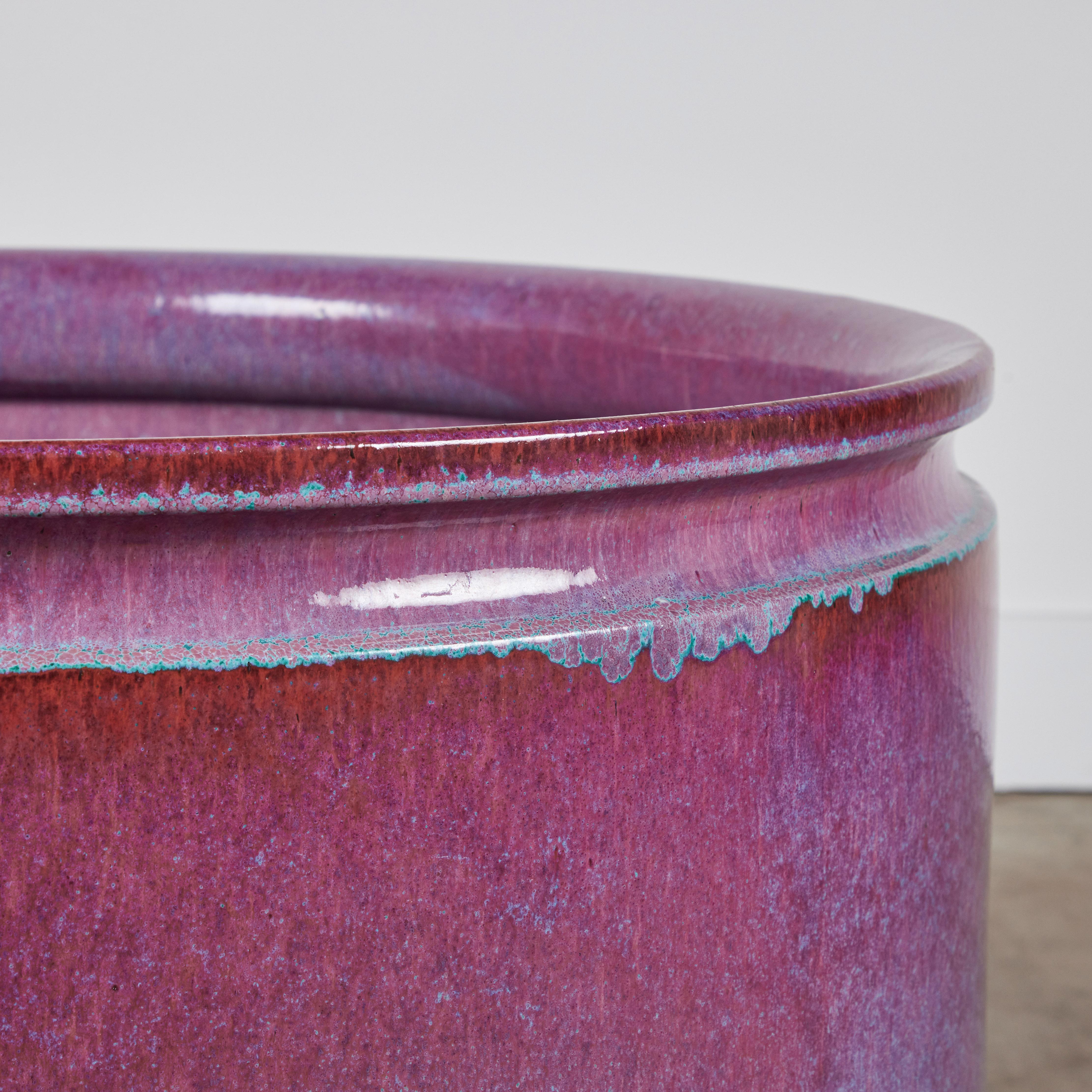 David Cressey and Robert Maxwell Large Ombre Glazed Planter for Earthgender For Sale 2