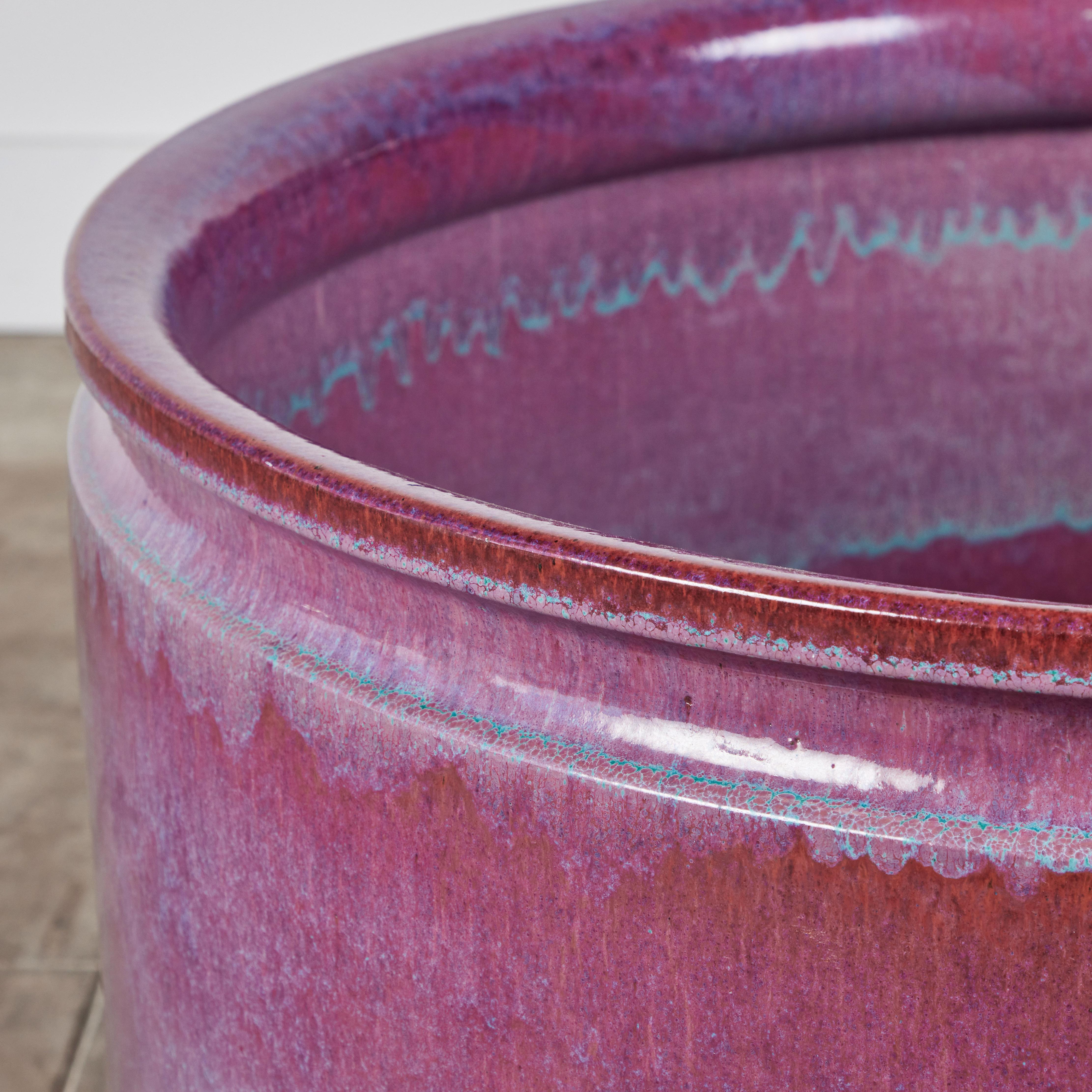 David Cressey and Robert Maxwell Large Ombre Glazed Planter for Earthgender For Sale 3