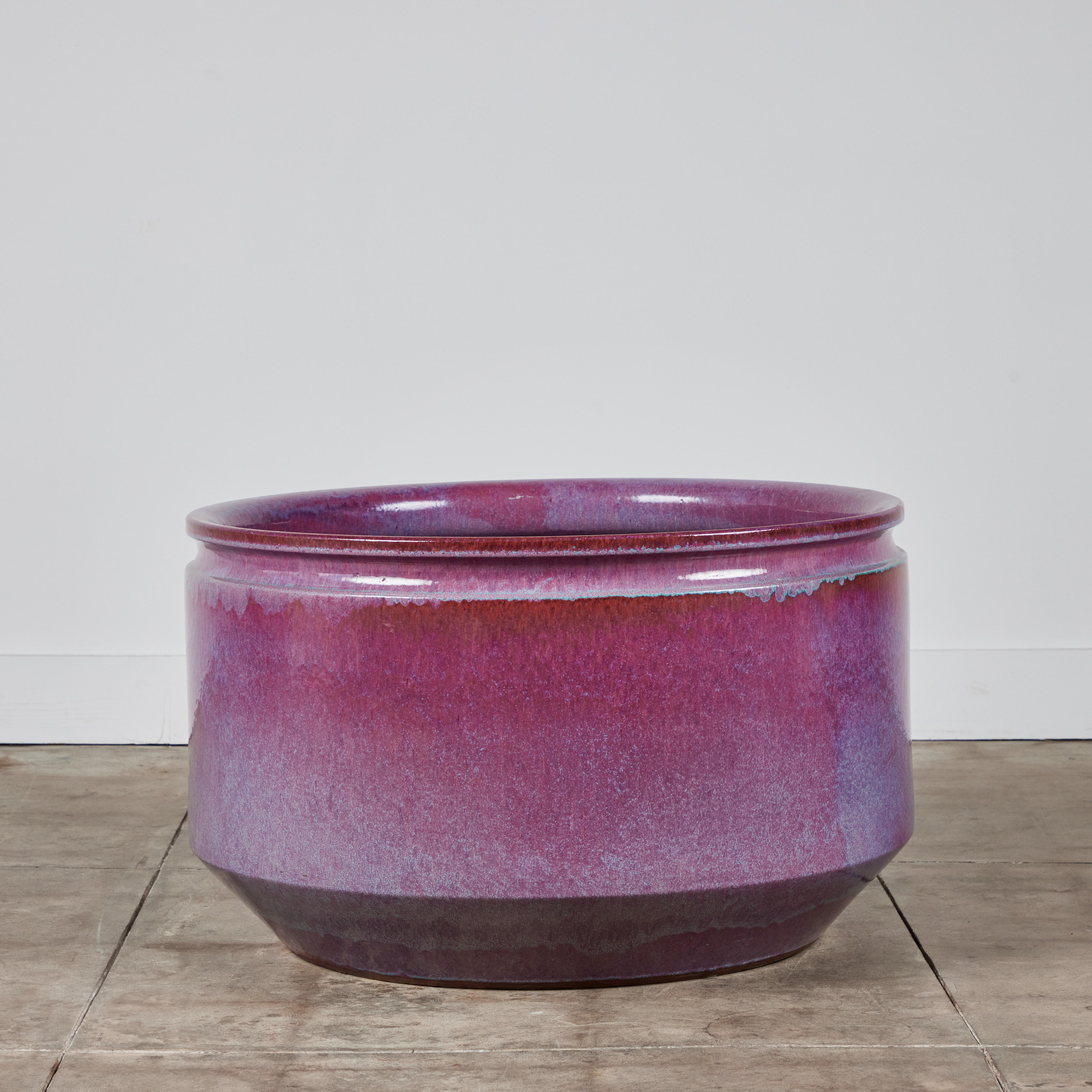 David Cressey and Robert Maxwell Large Ombre Glazed Planter for Earthgender In Excellent Condition For Sale In Los Angeles, CA