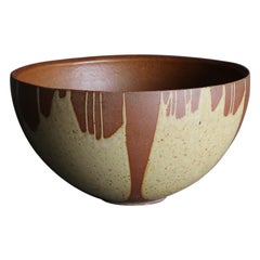 David Cressey Large Scale " Flame " Glaze Planter, circa 1970