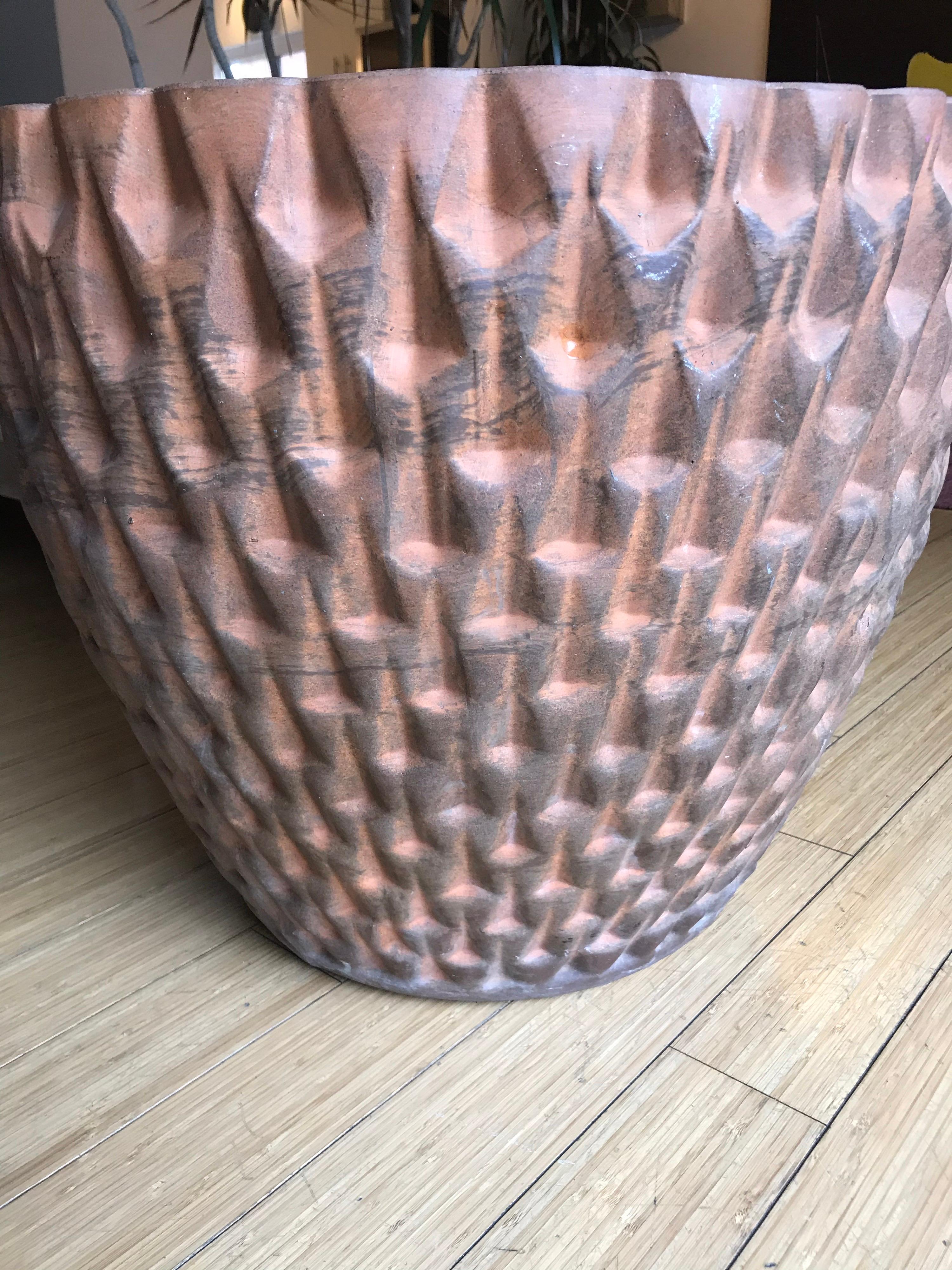 Ceramic David Cressey Natural Stoneware Artisan Planter, 1960s