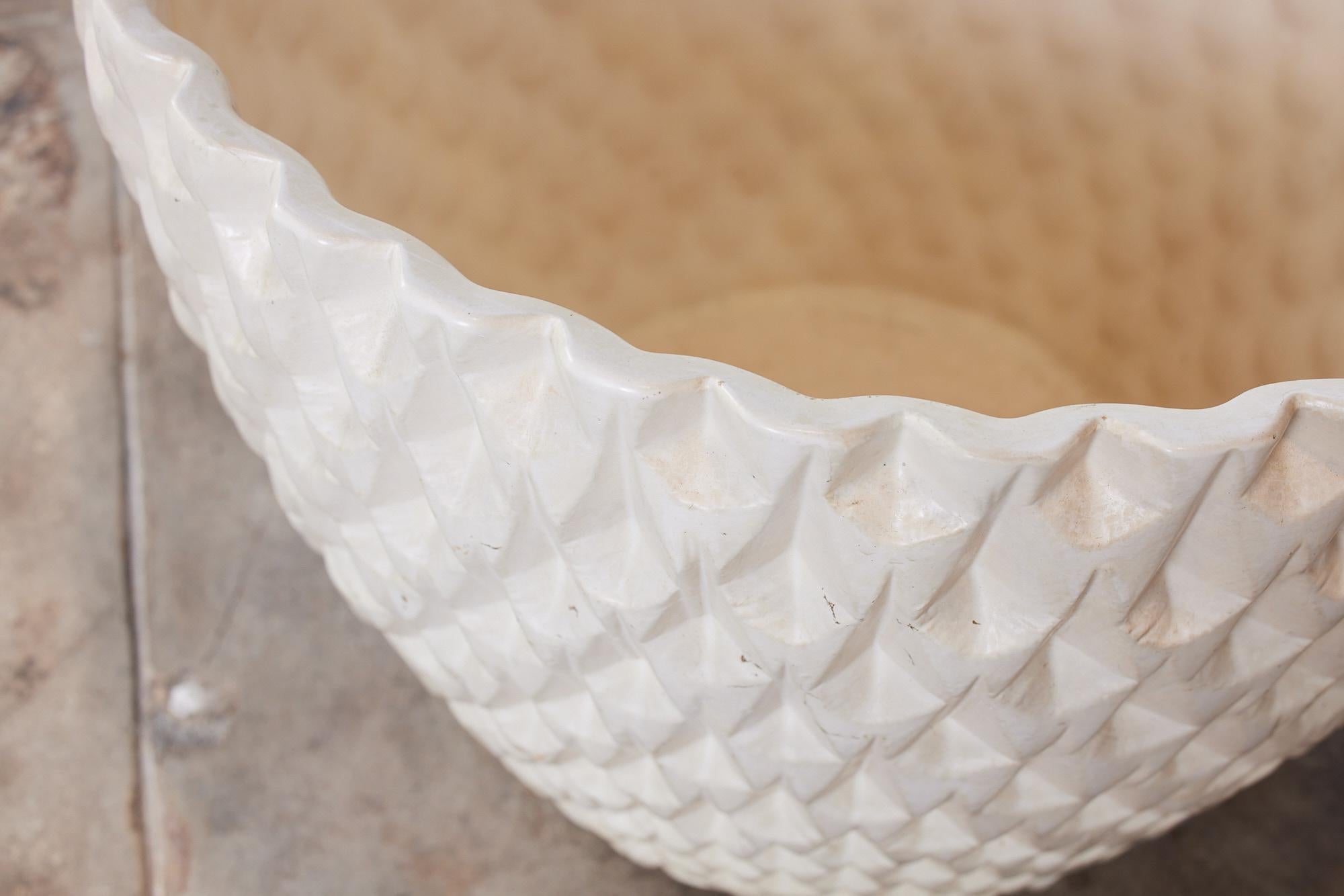 David Cressey Phoenix-1 Pflanzgefäß in weißer Glasur für Architectural Pottery im Angebot 3