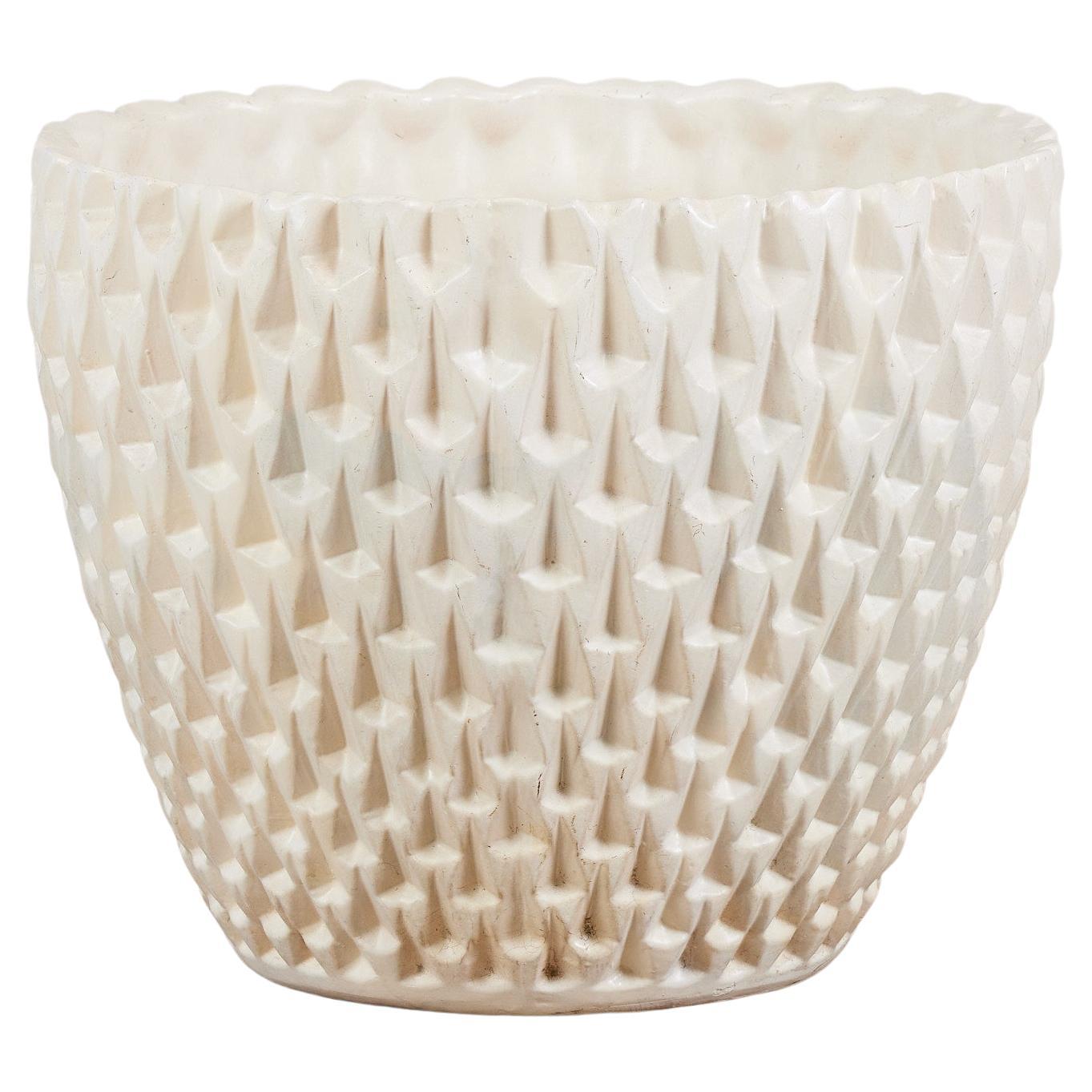 David Cressey Phoenix-1 Planter in White Glaze for Architectural Pottery