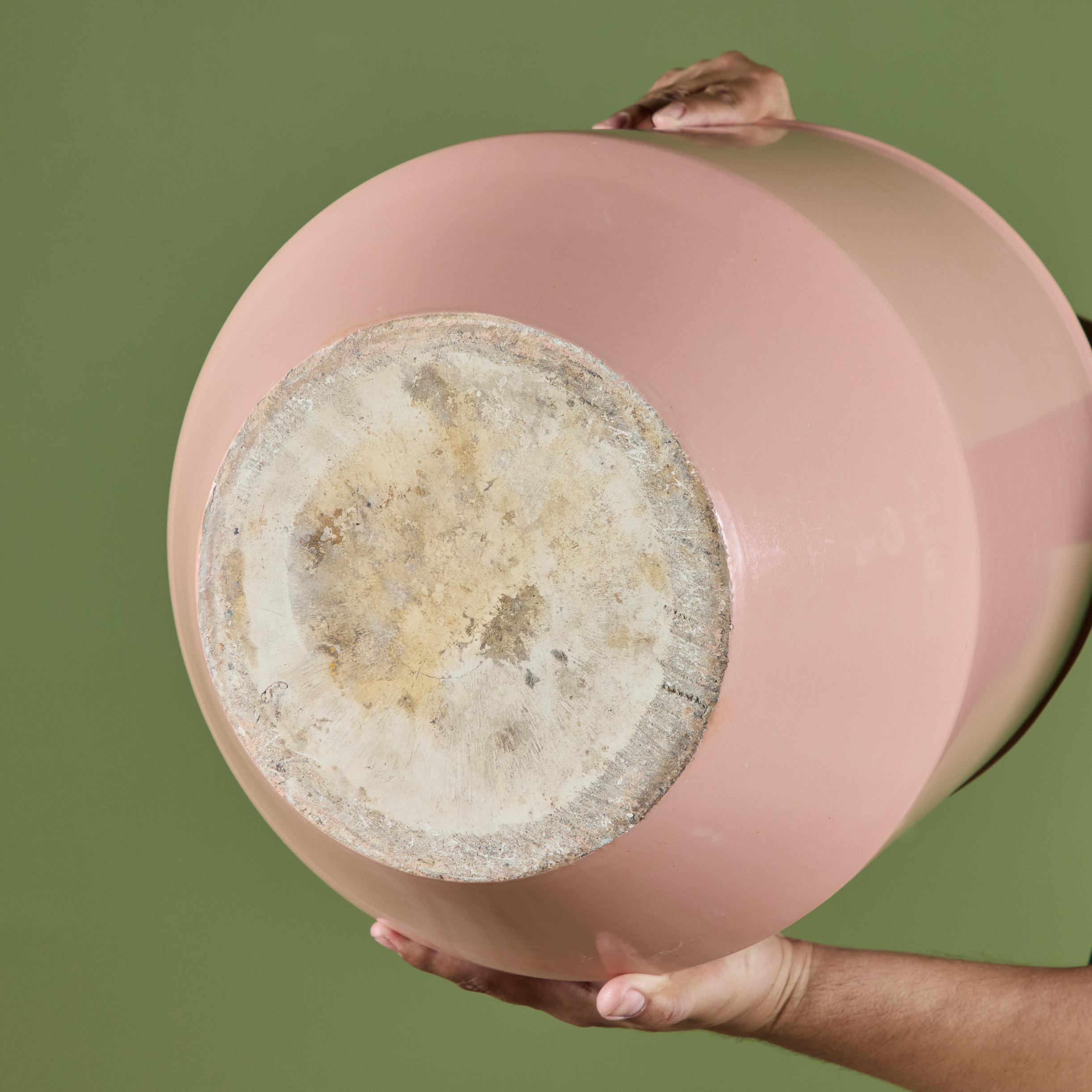 David Cressey Pink Glazed Bullet Planter pour Architectural Pottery en vente 9