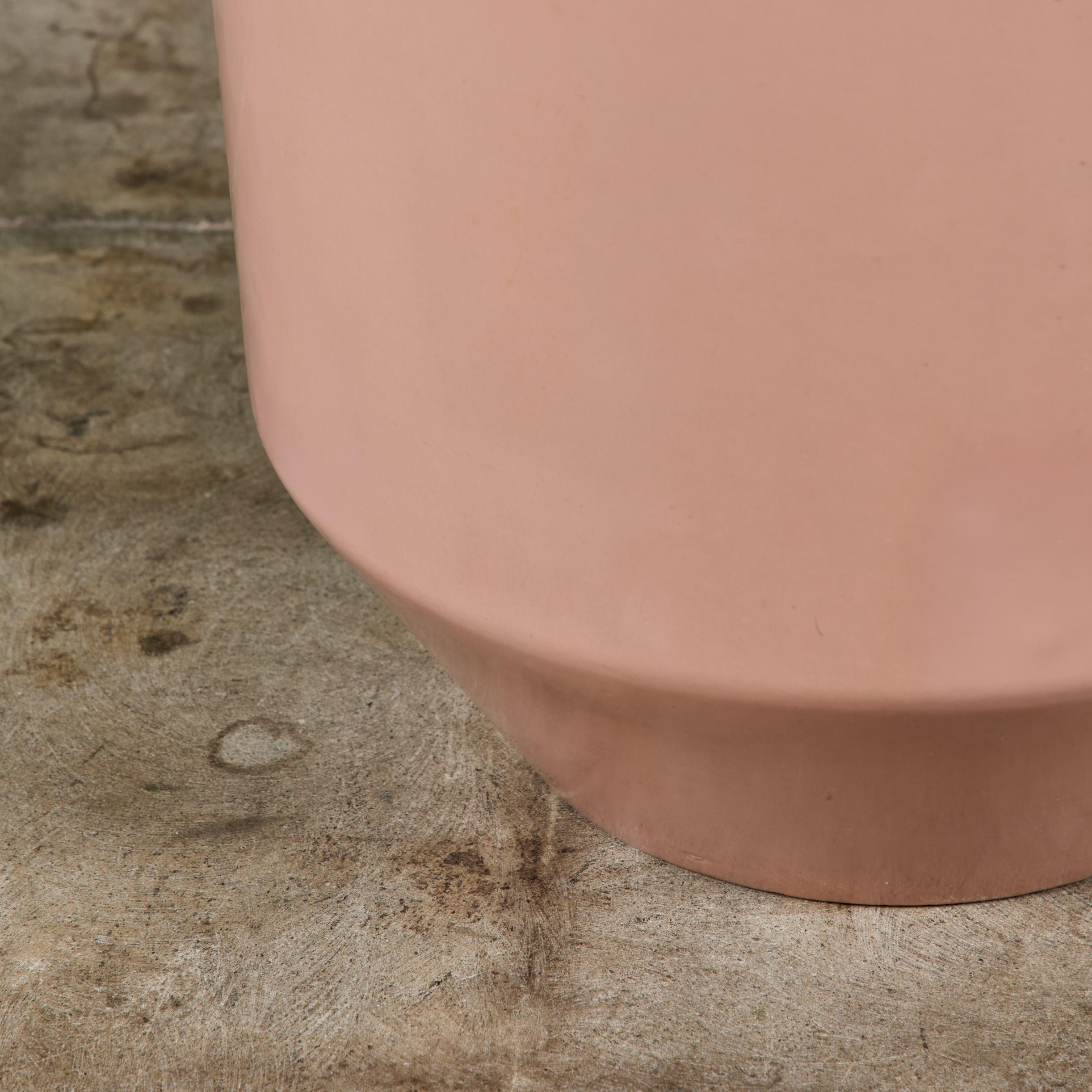 David Cressey Pink Glazed Bullet Planter pour Architectural Pottery en vente 1