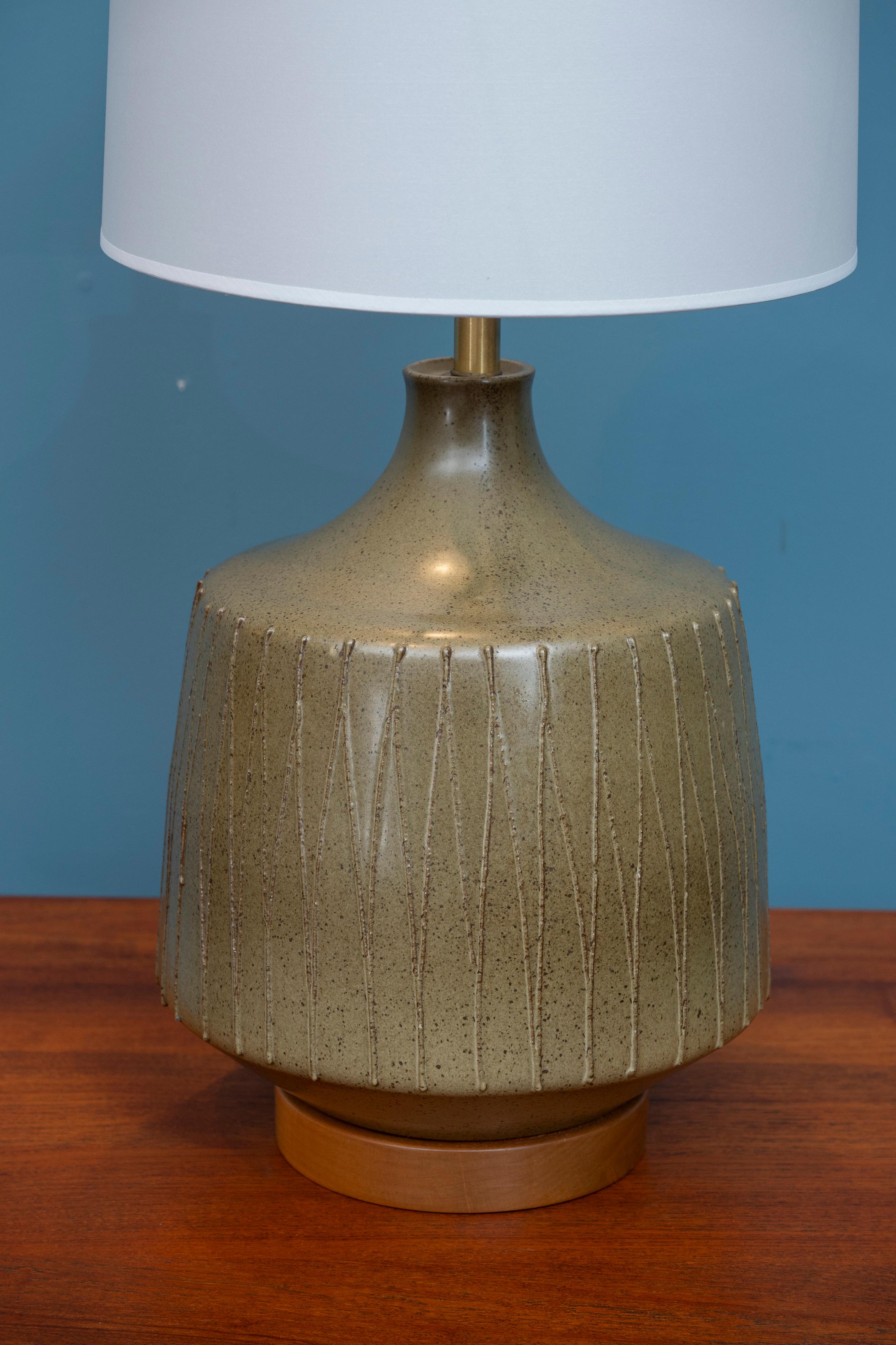 Lámpara de sobremesa de cerámica David Cressey Pro Artisan en Bueno estado para la venta en San Francisco, CA