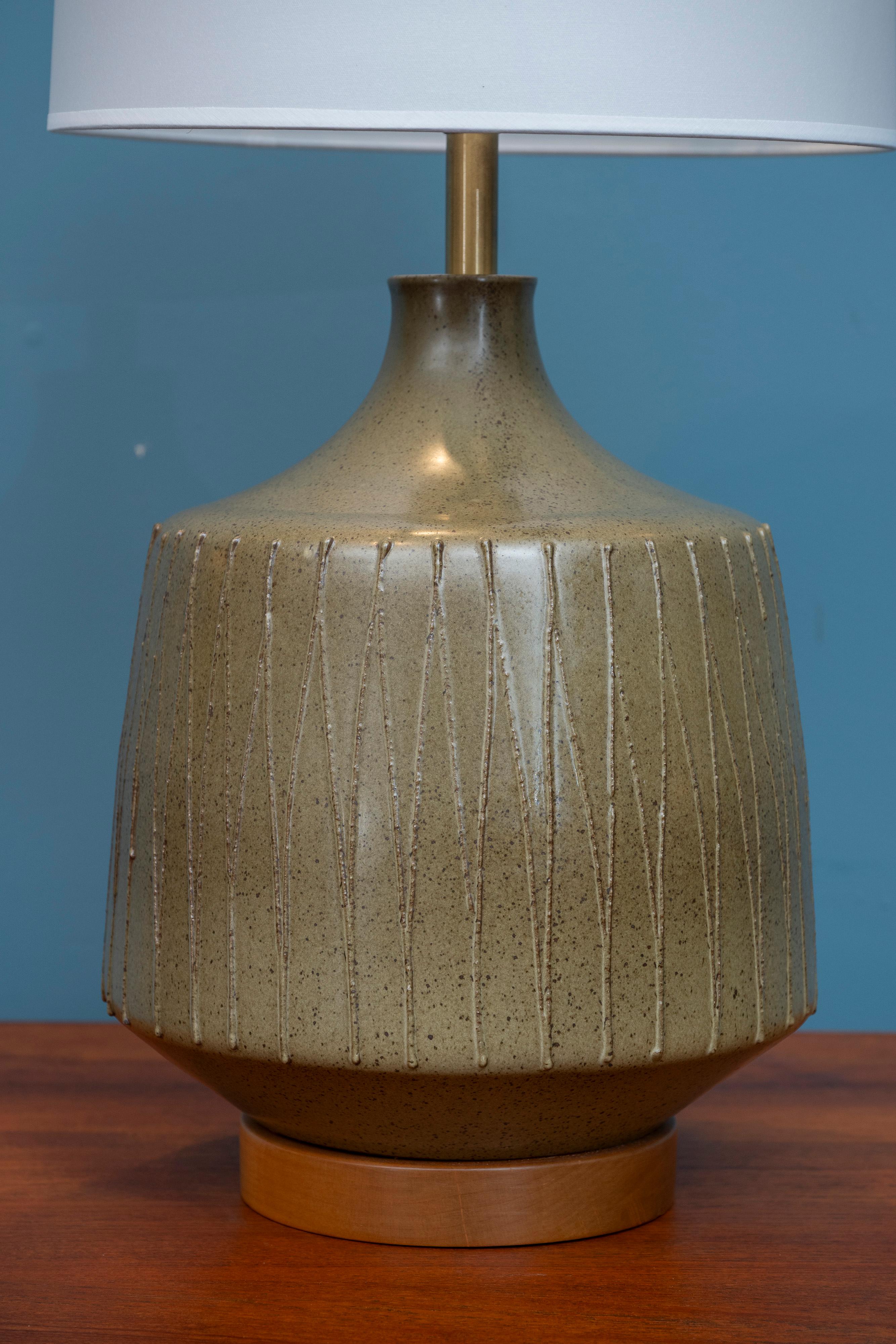 Lámpara de sobremesa de cerámica David Cressey Pro Artisan Cerámico en venta