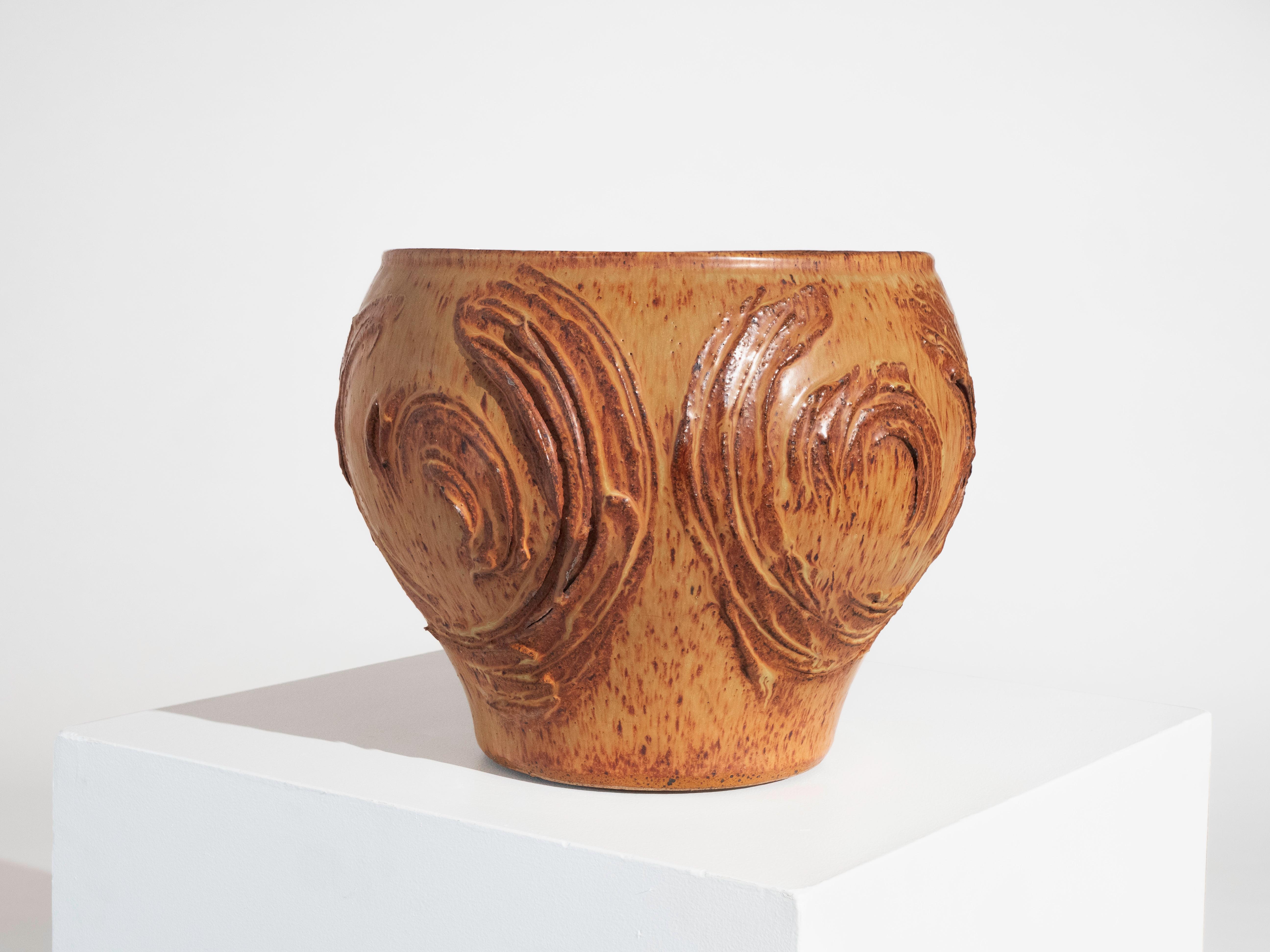 20ième siècle David Cressey Pro Artisan 'Expressive' Planter pour Architectural Pottery en vente