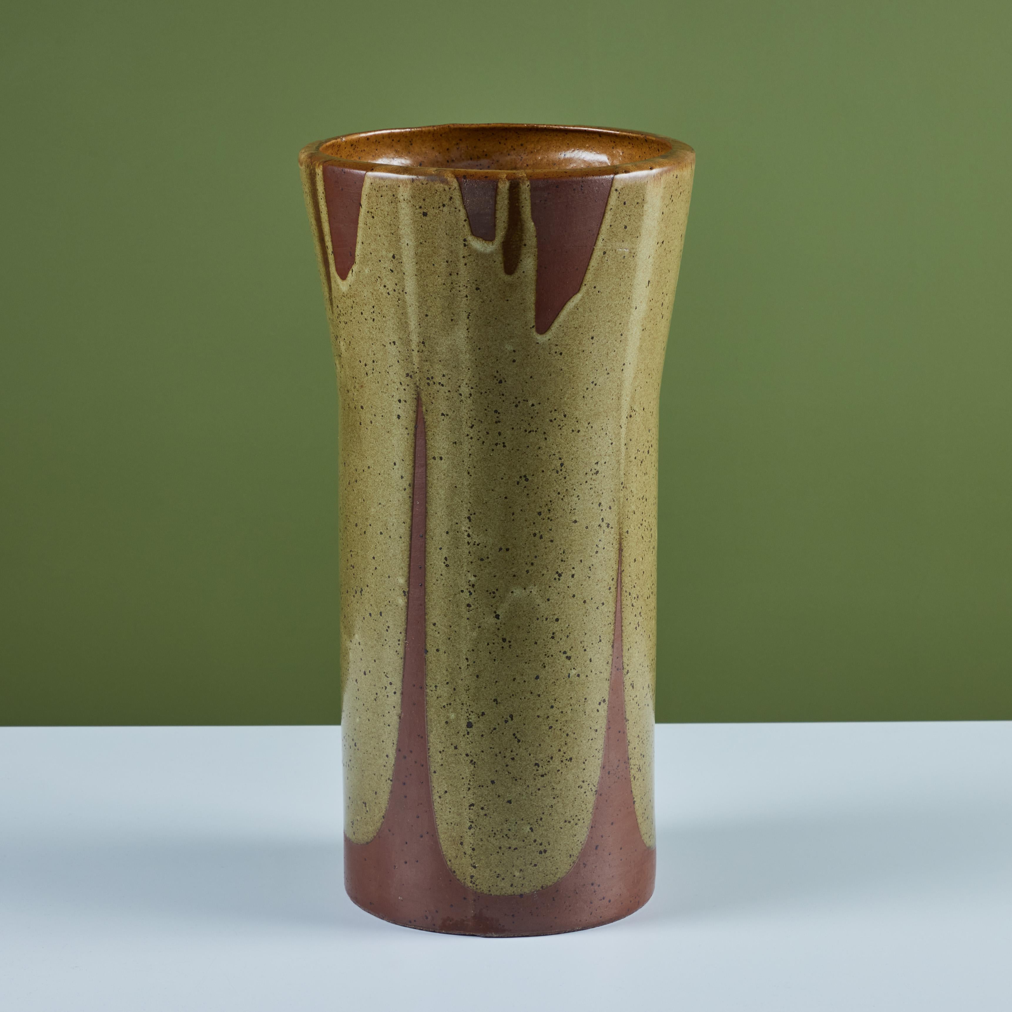 Américain David Cressey Pro/Artisan Flame-Glaze Urn for Architectural Pottery (Urne pour poterie architecturale) en vente