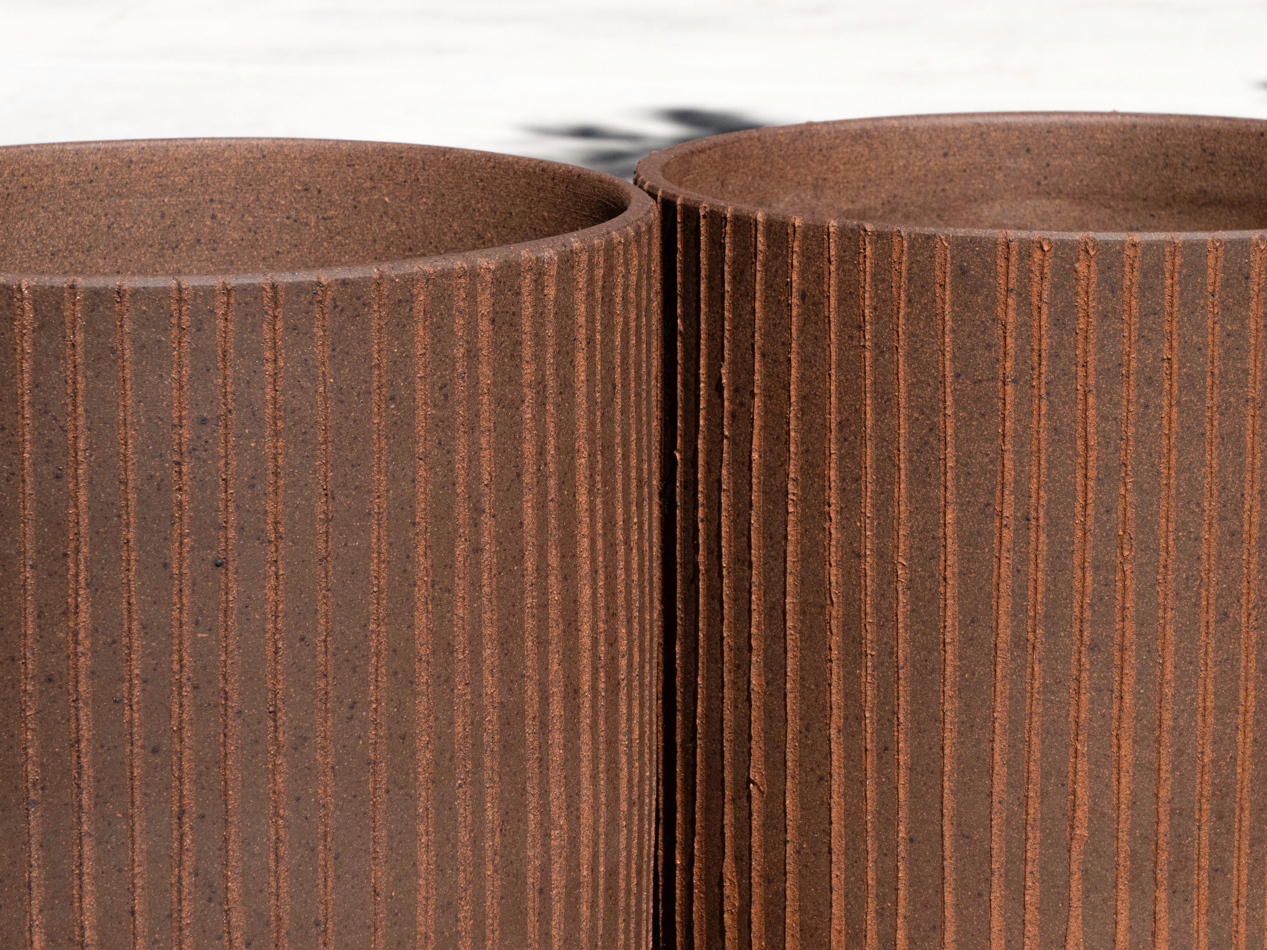 David Cressey Pro Artisan „Linear“ Zylinder-Pflanzgefäß für Architectural Pottery (Ende des 20. Jahrhunderts) im Angebot