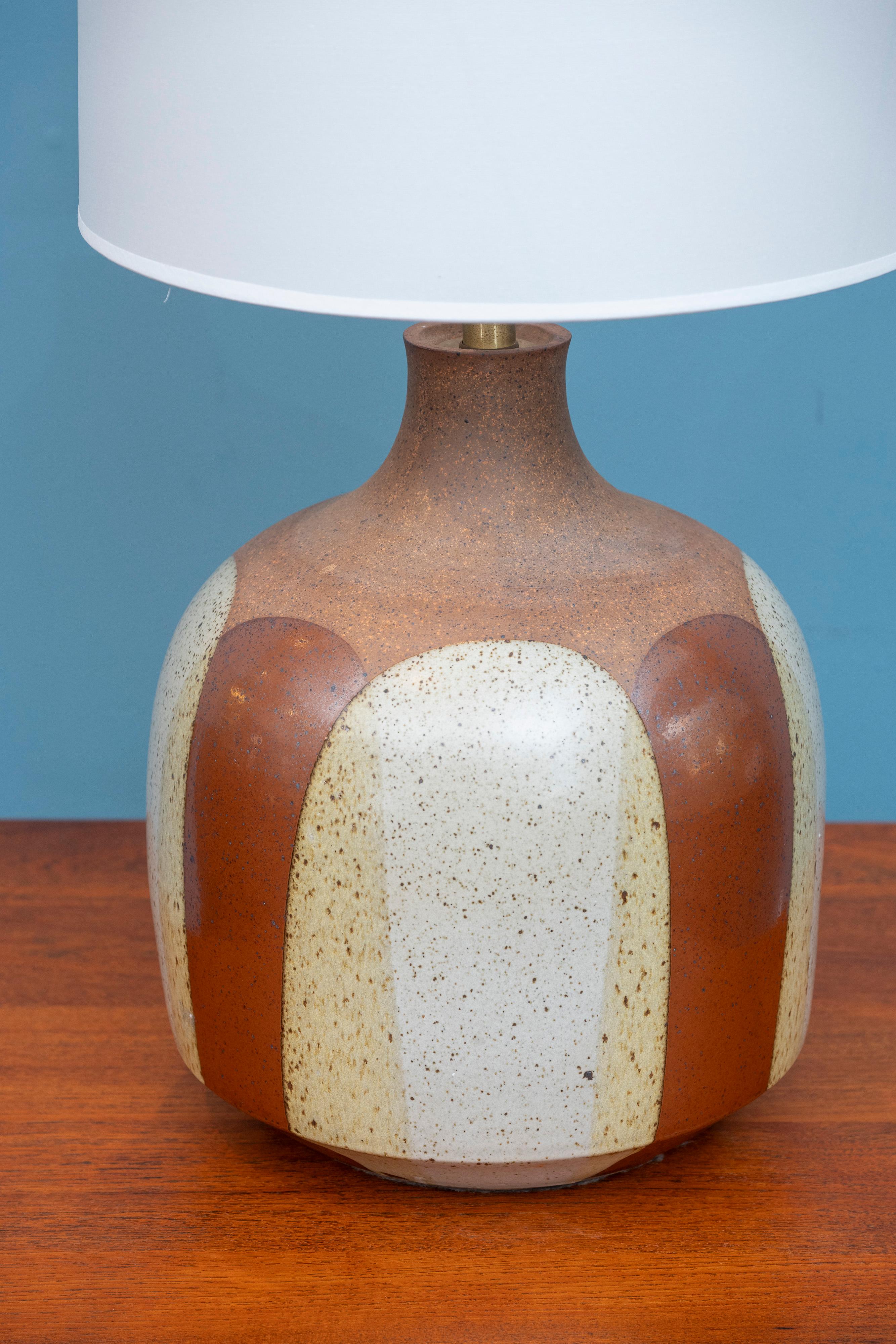 Mid-Century Modern David Cressey Pro Artisan Series Ceramic Table Lamp For Sale