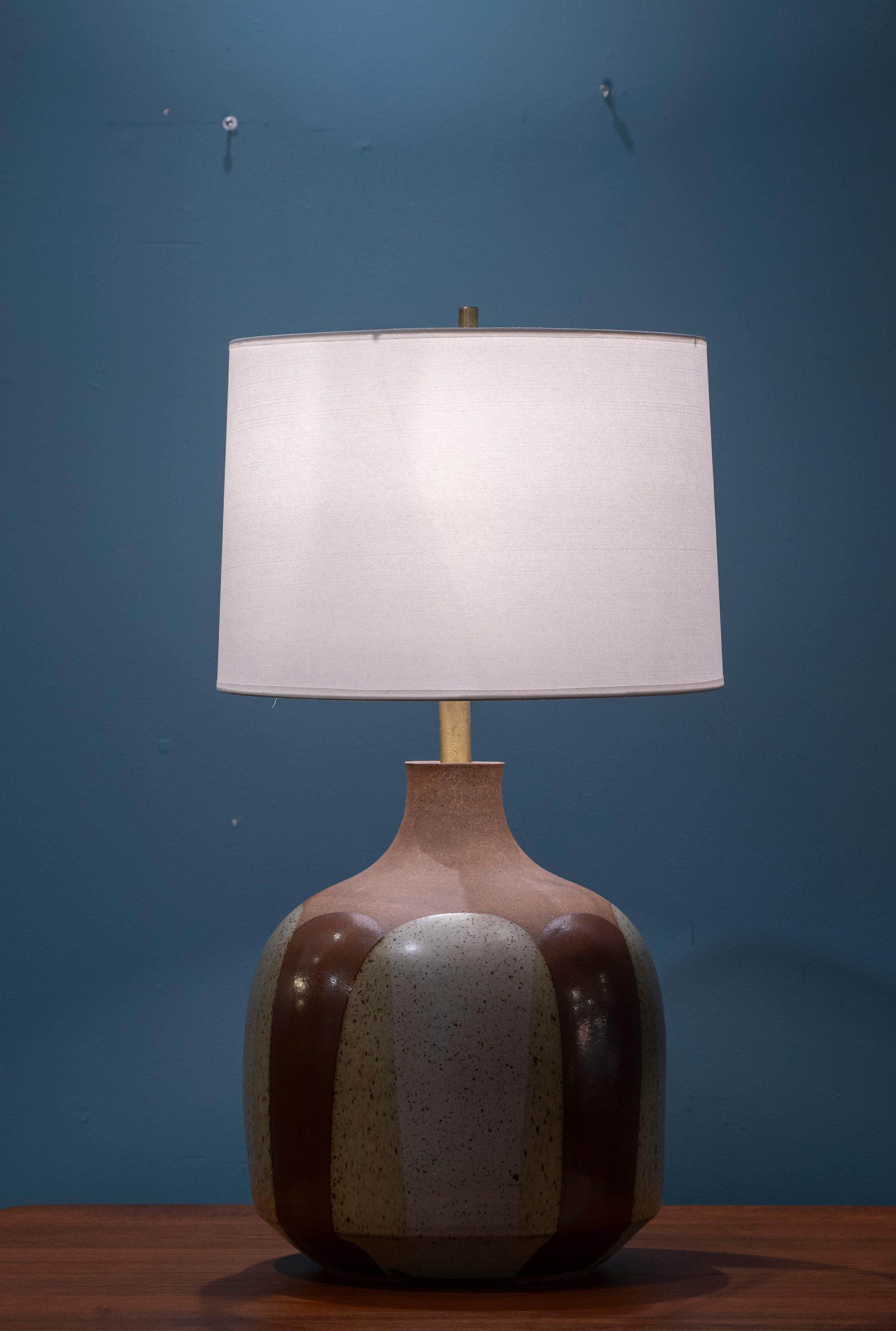 American David Cressey Pro Artisan Series Ceramic Table Lamp For Sale