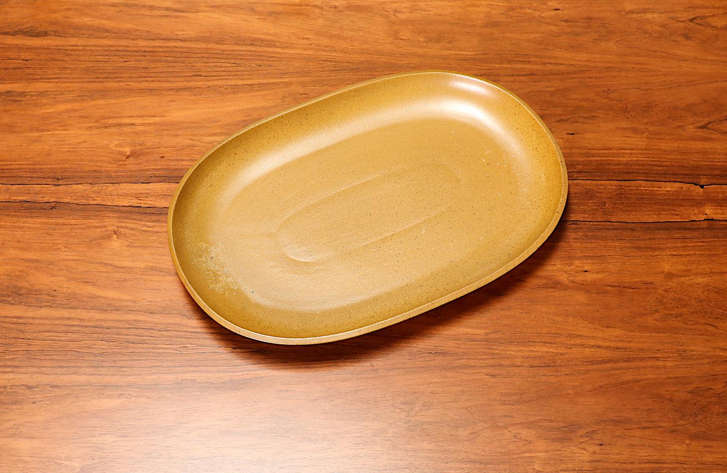 Mid-Century Modern David Cressey Pro Artisan Stoneware Platter for Architectural Pottery For Sale